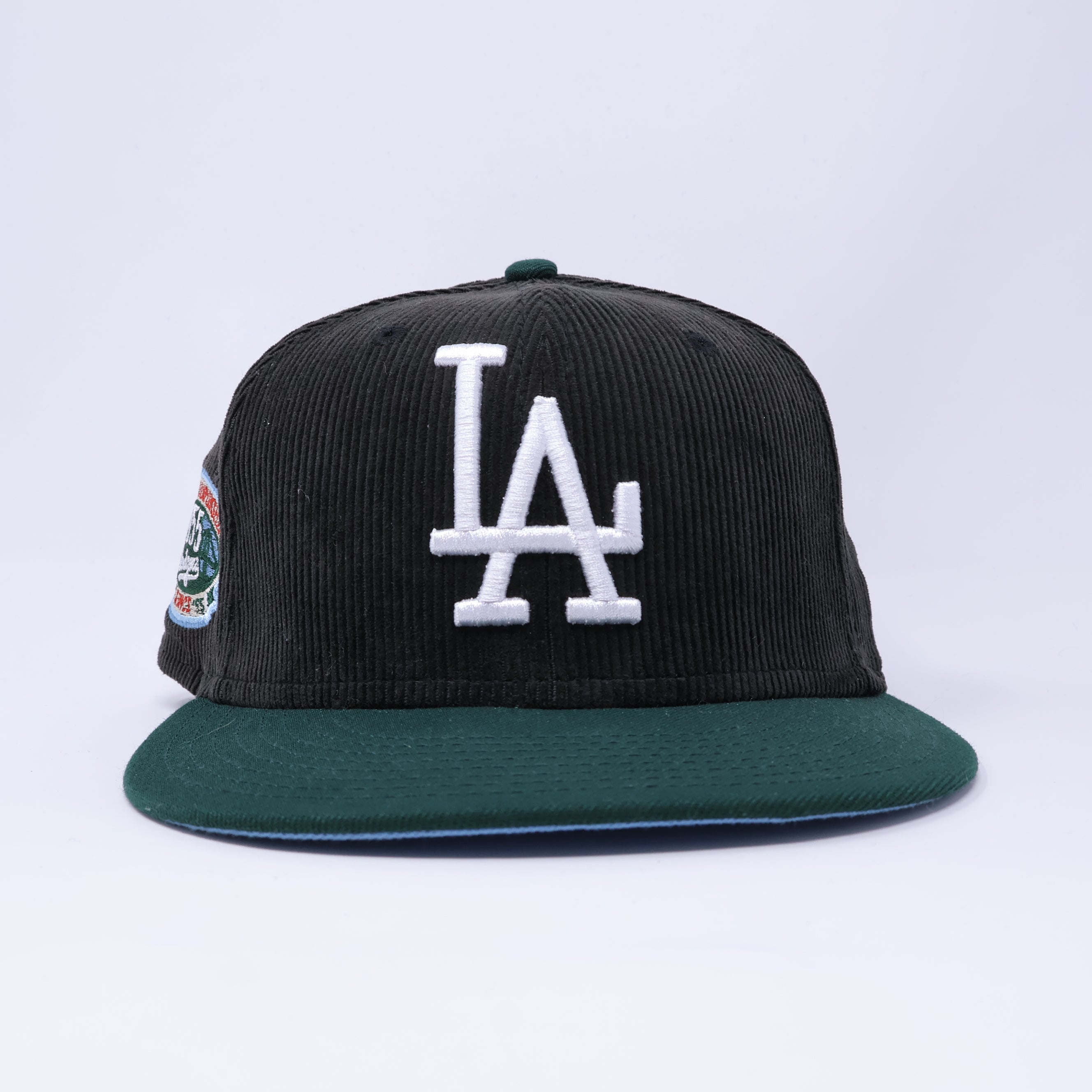 USED 7 Black Los Angeles Dodgers 1st World Championship 59fifty New Era Fitted Hat Cap