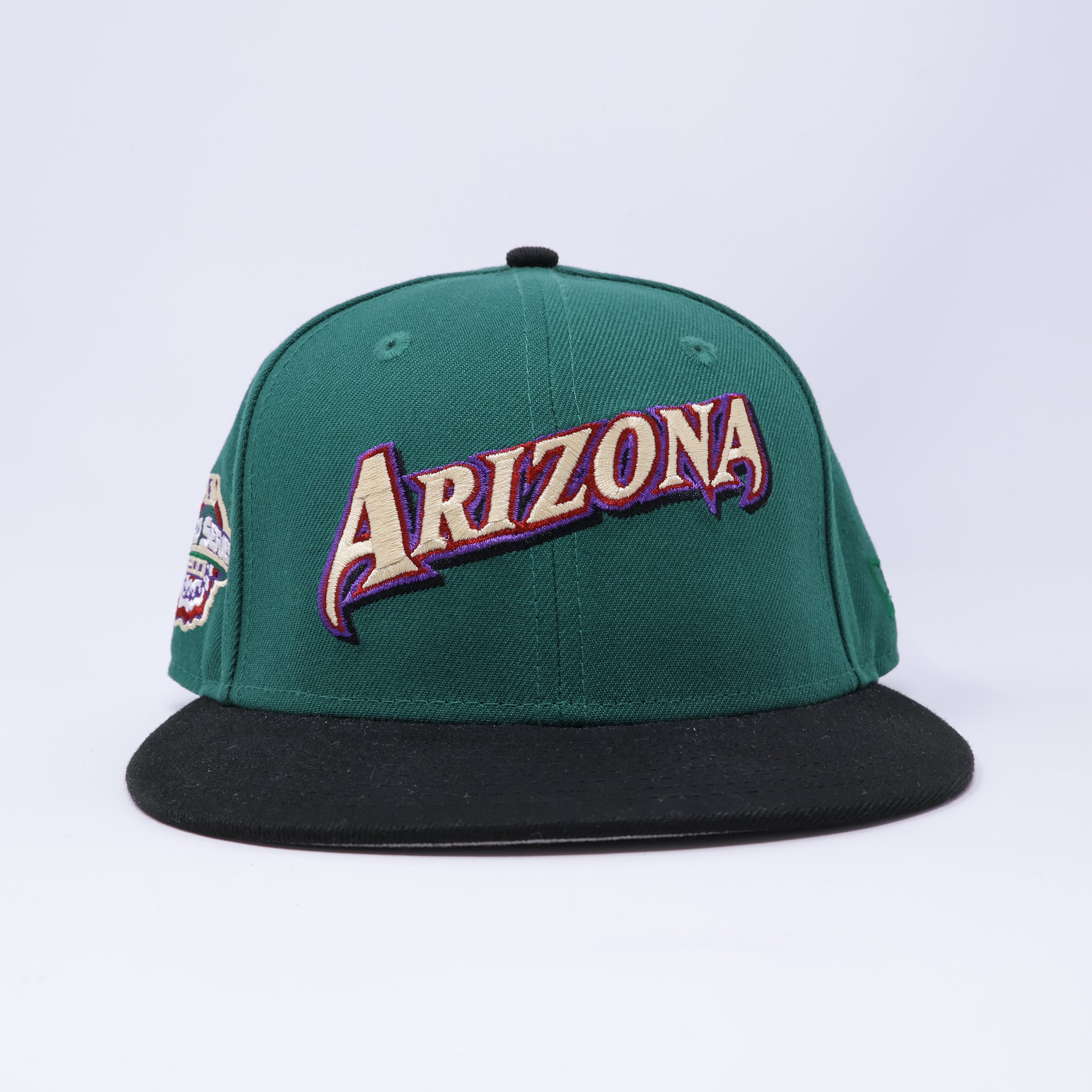 USED 1/8 Green Arizona Diamondbacks 2001 World Series 59fifty New Era Fitted Hat Cap
