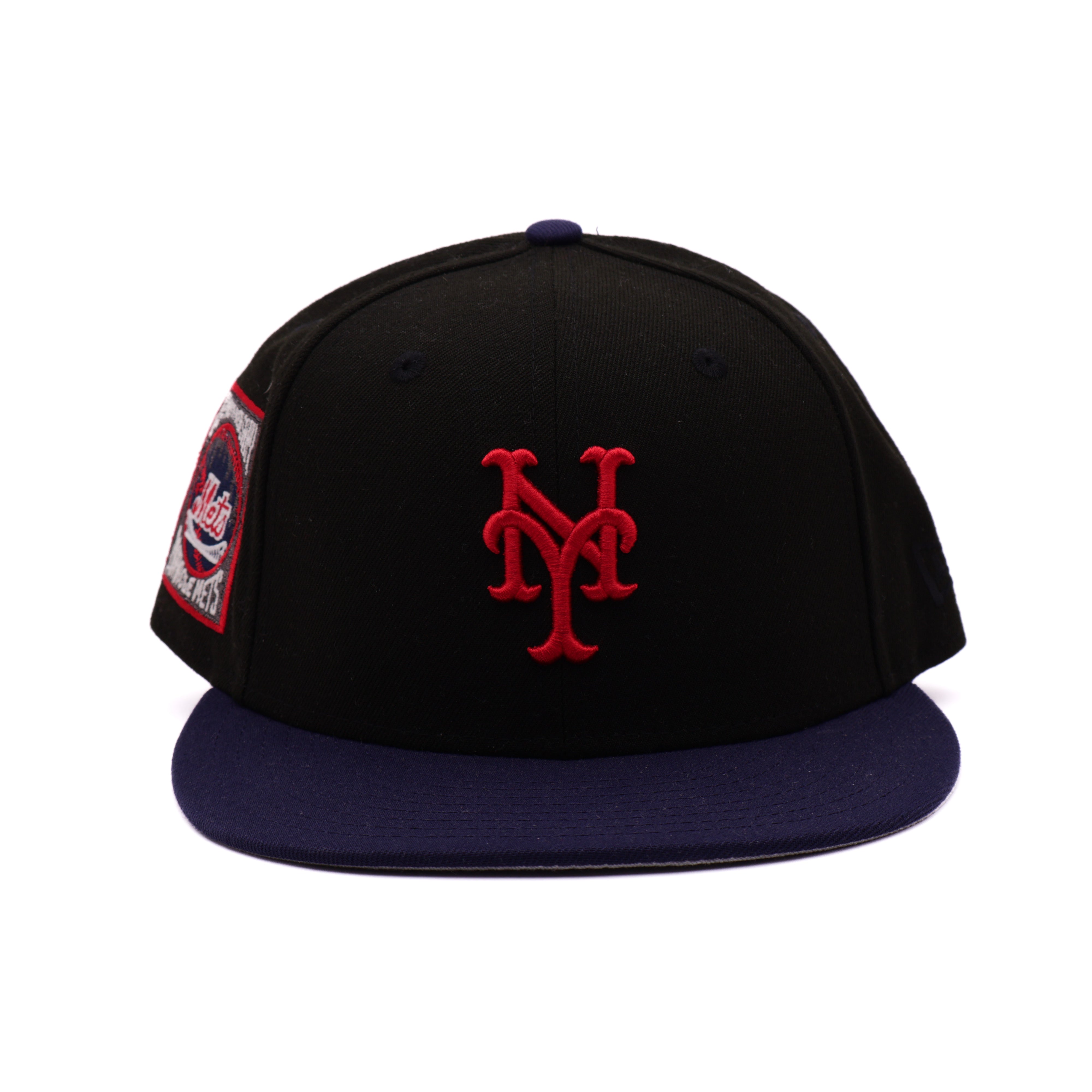 USED 5/8 Black New York Mets 25th Anniversary 59fifty New Era Fitted Hat Cap