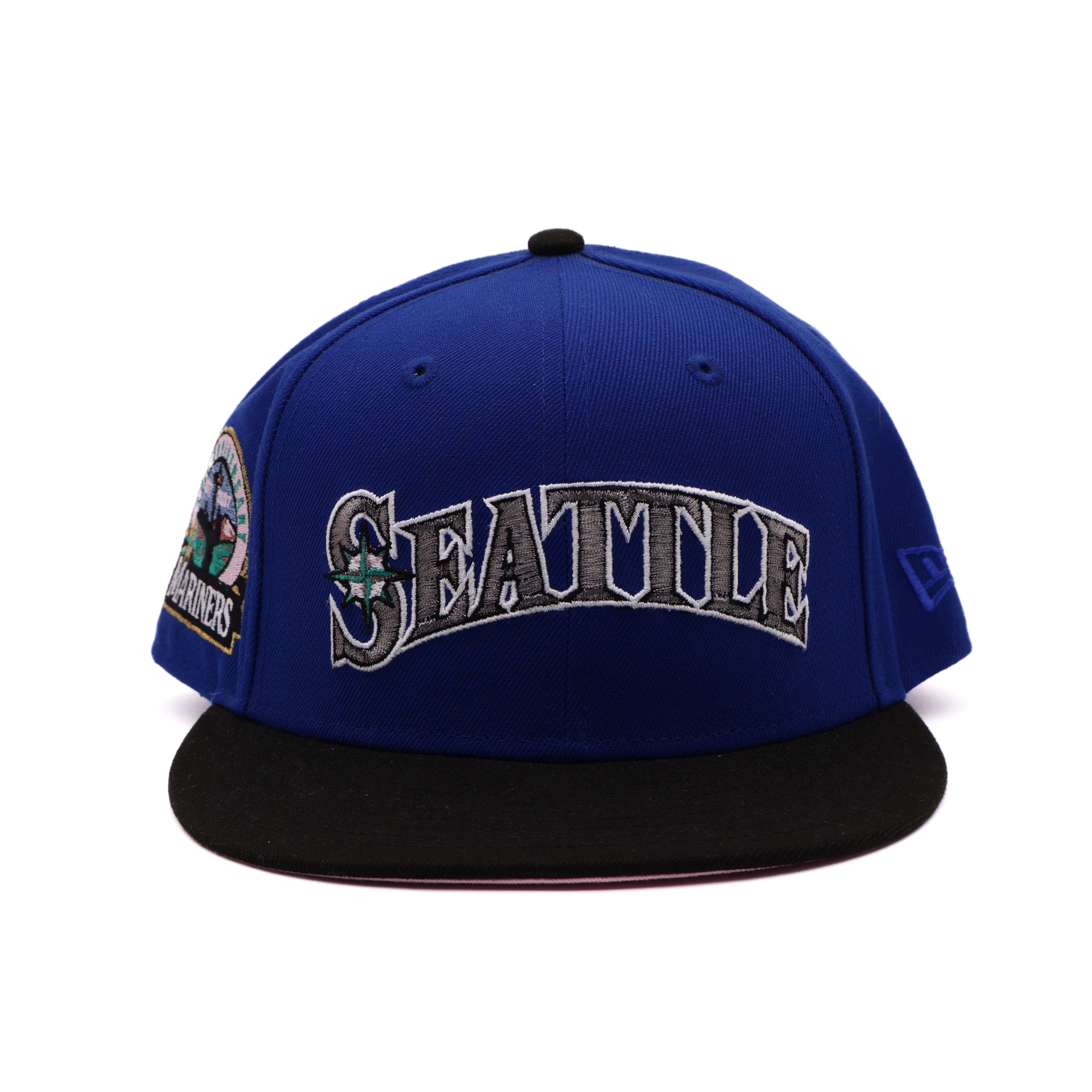 USED 3/4 Blue Seattle Mariners 30th Season 59fifty New Era Fitted Hat Cap