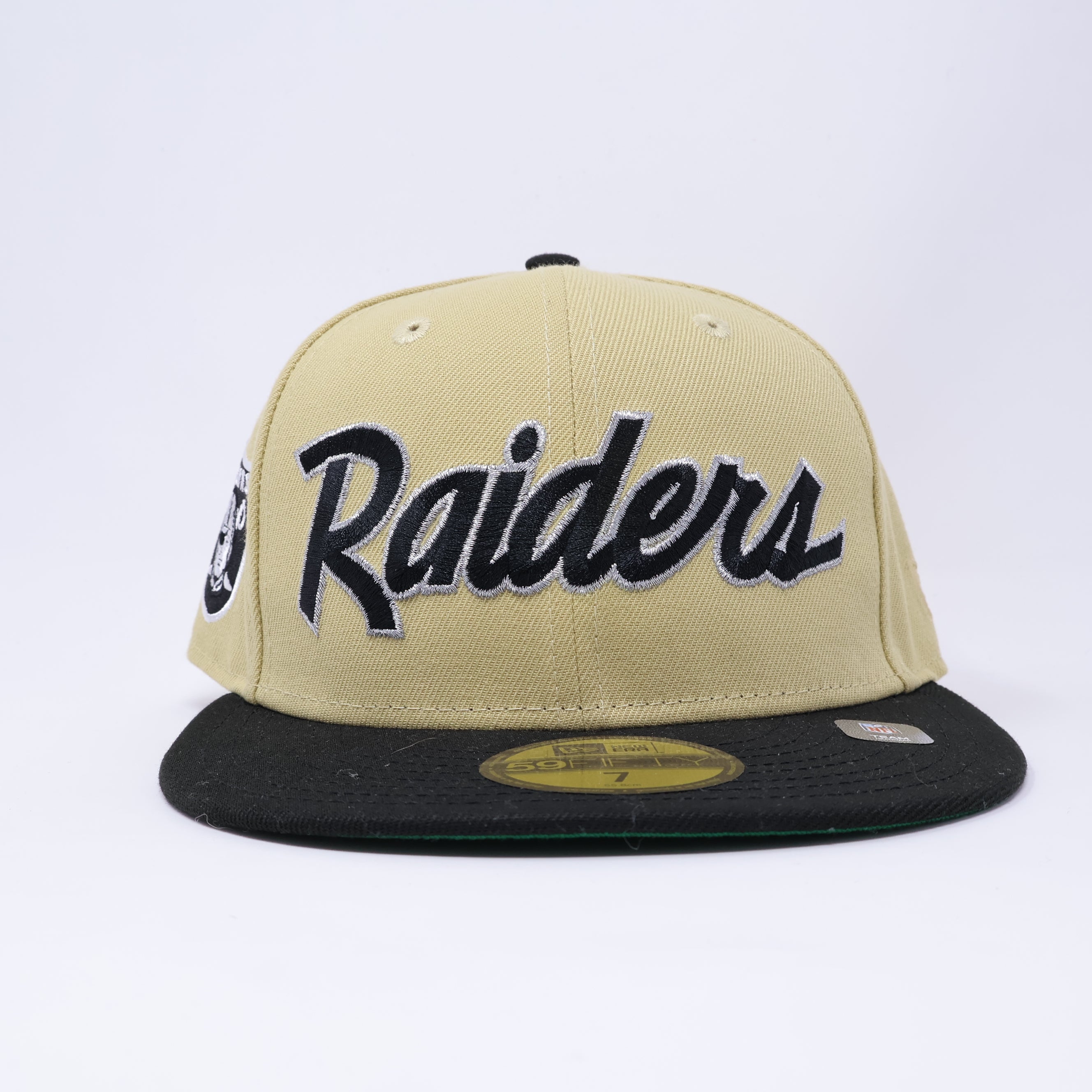 NWT 7 Khaki Las Vegas Raiders NFL 59fifty New Era Fitted Hat Cap
