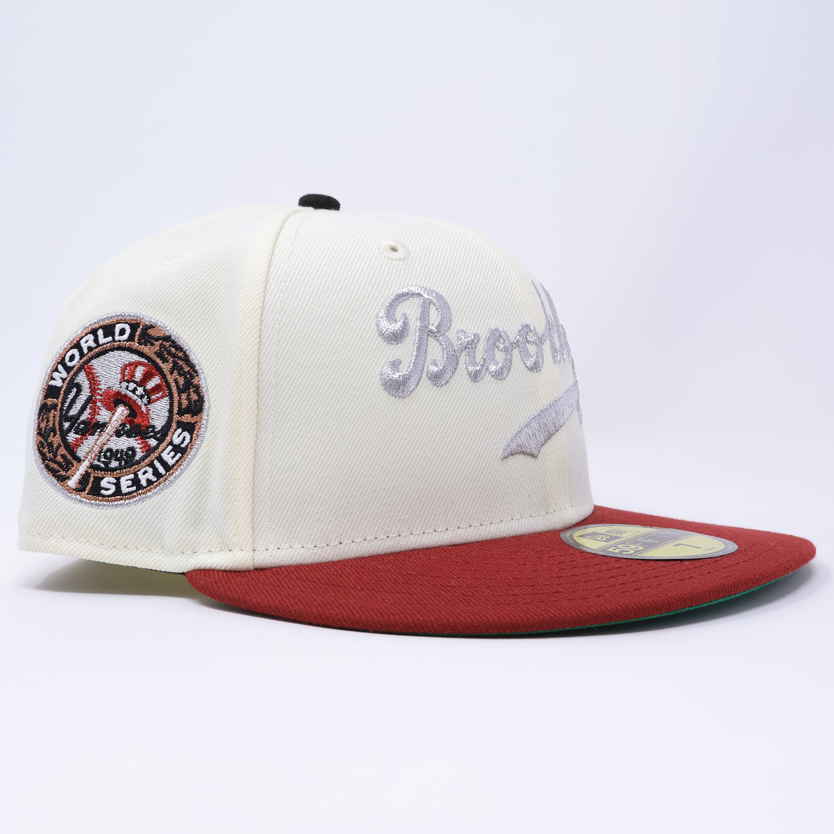 NWT 7 Chrome Brooklyn Dodgers 1949 World Series 59fifty New Era Fitted Hat Cap