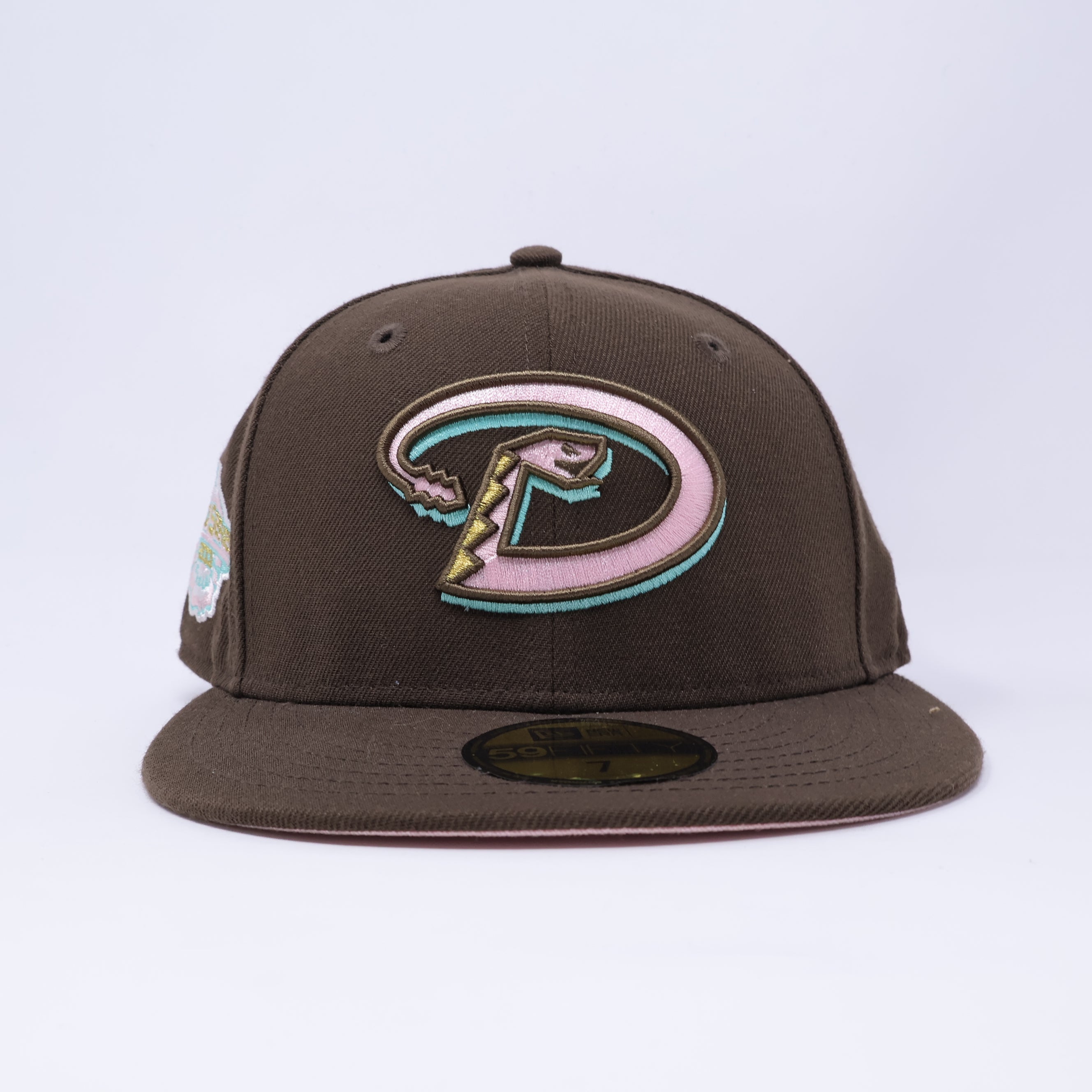 NWT 7 Brown Arizona Diamondbacks 2001 World Series 59fifty New Era Fitted Hat Cap