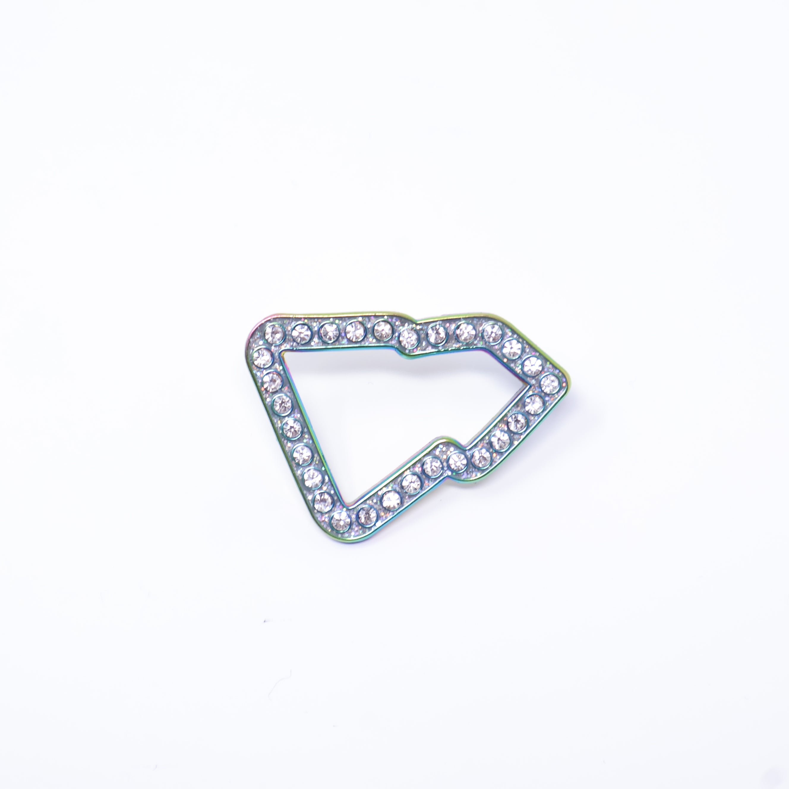 Rhinestone Iridscent New Era Flag Pin