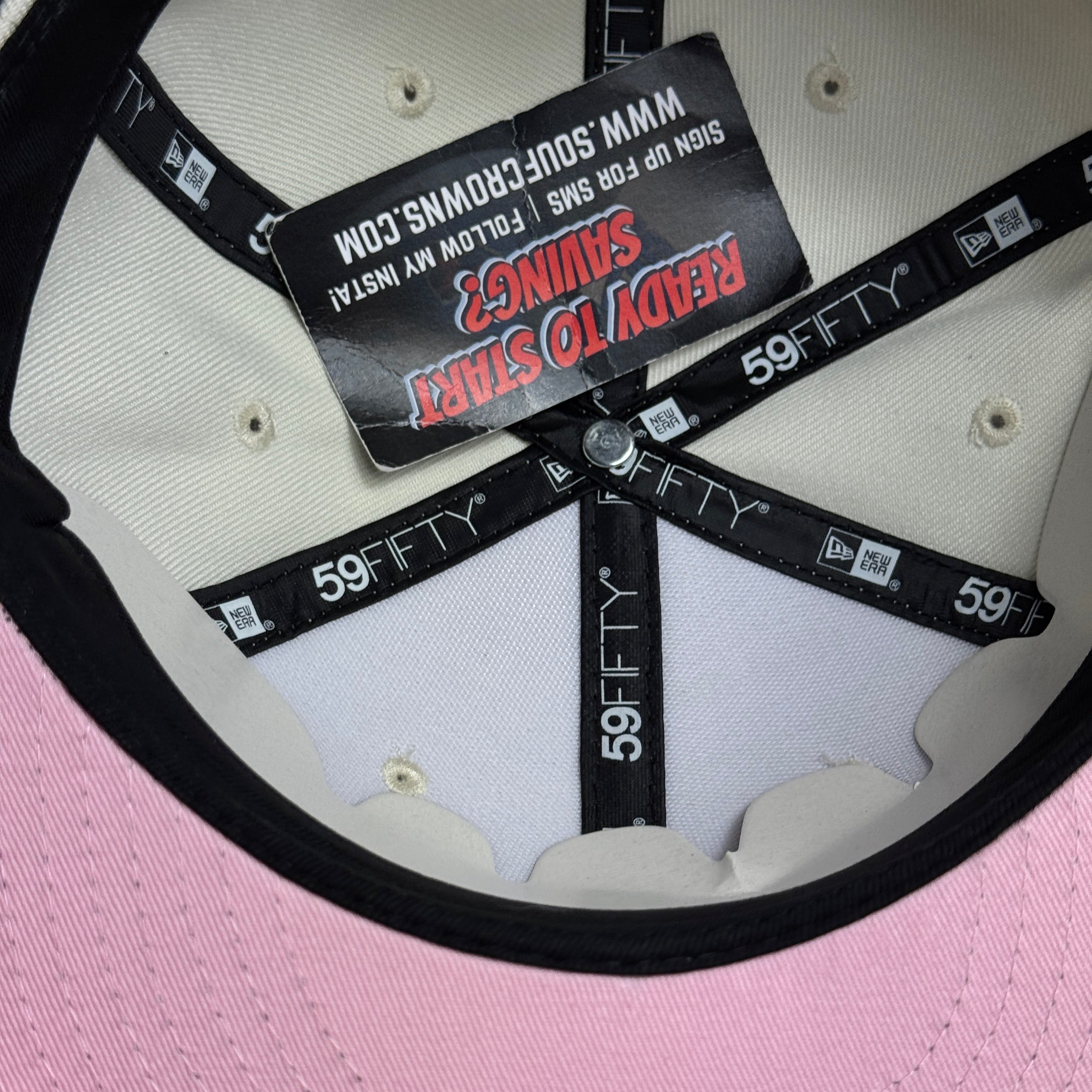 NWT 1/8 Chrome Houston Astros 2022 World Series 59fifty New Era Fitted Hat Cap