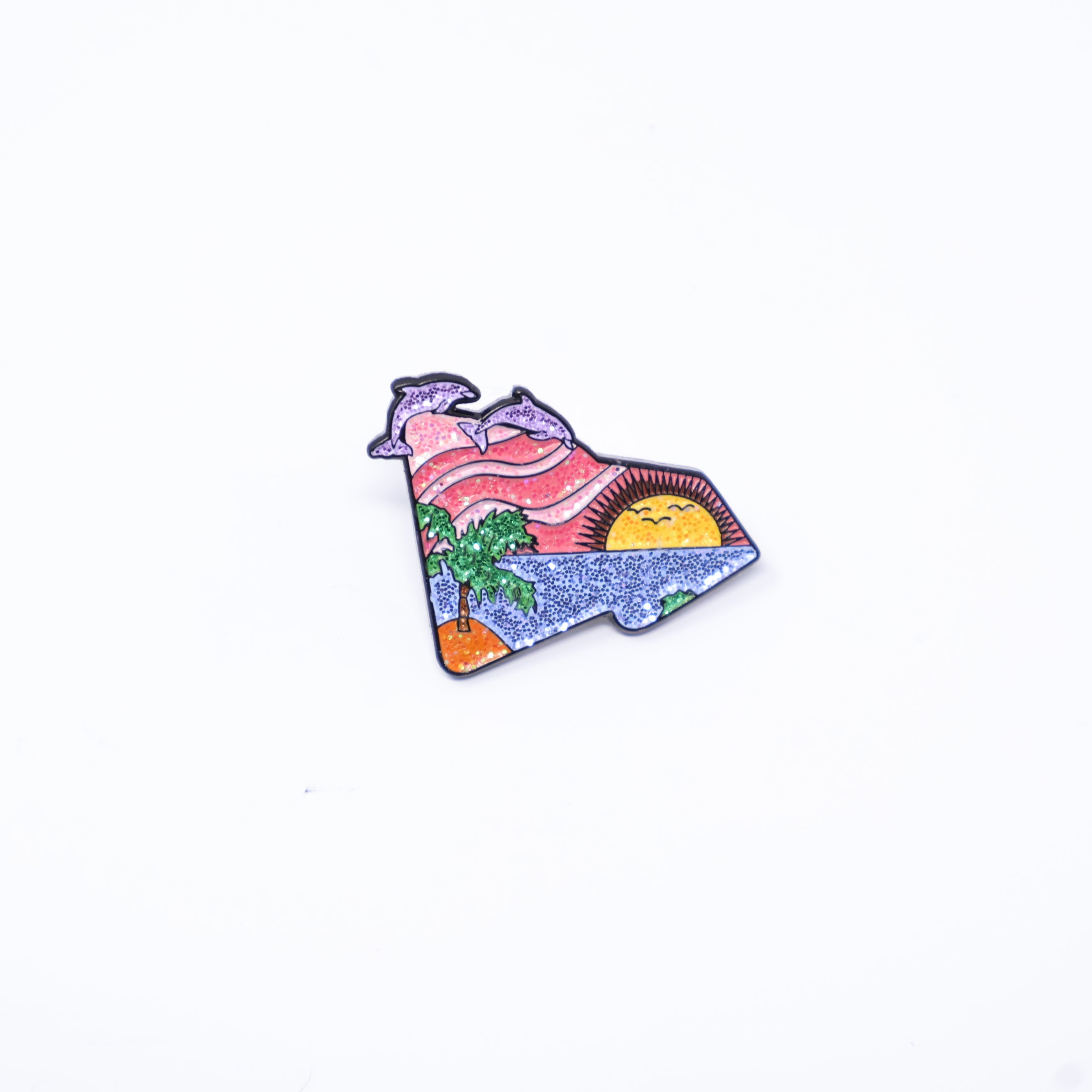 Beach Shoreline New Era Flag Pin