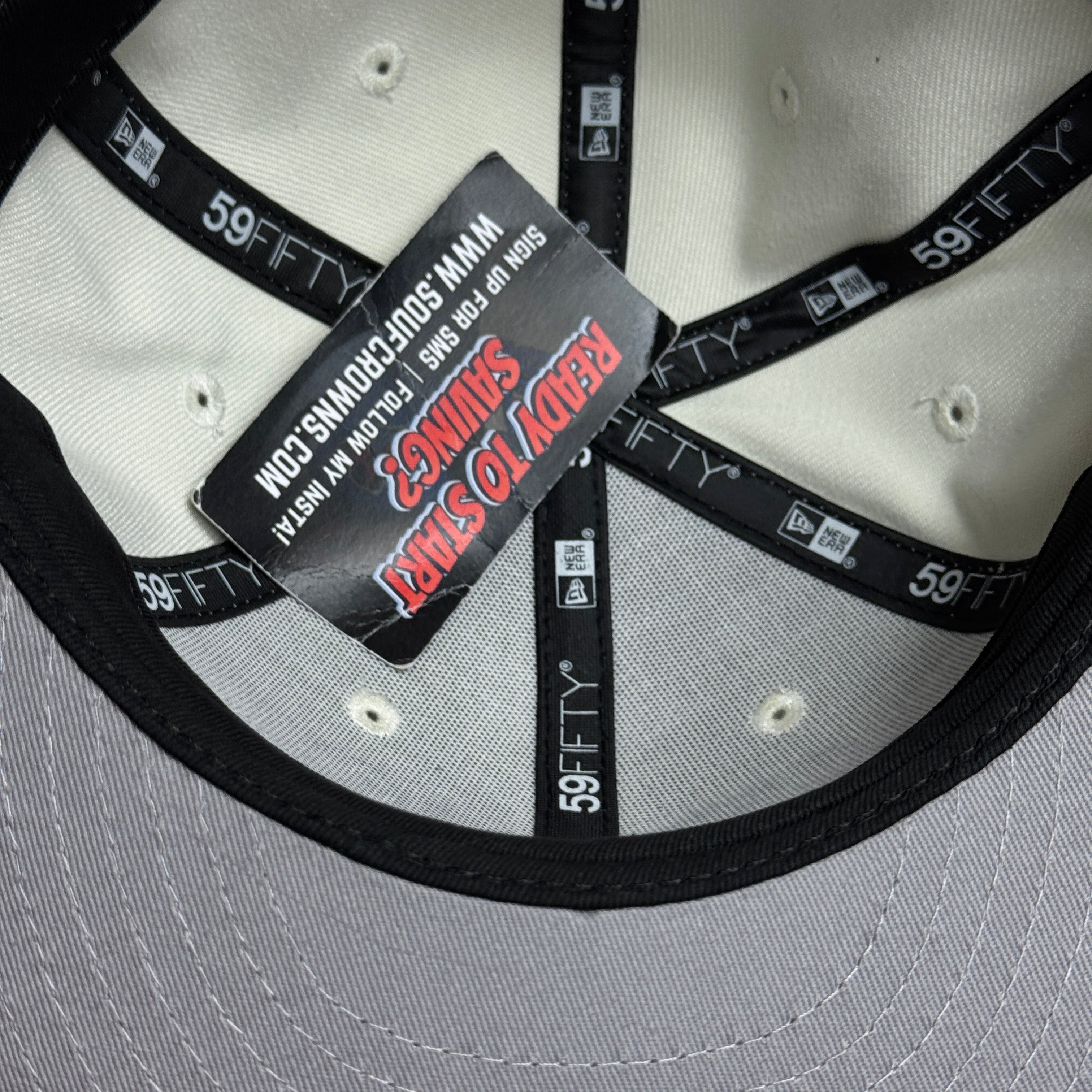 NWT 1/8 Chrome Houston Trill Burgers Restaurant 59fifty New Era Fitted Hat Cap