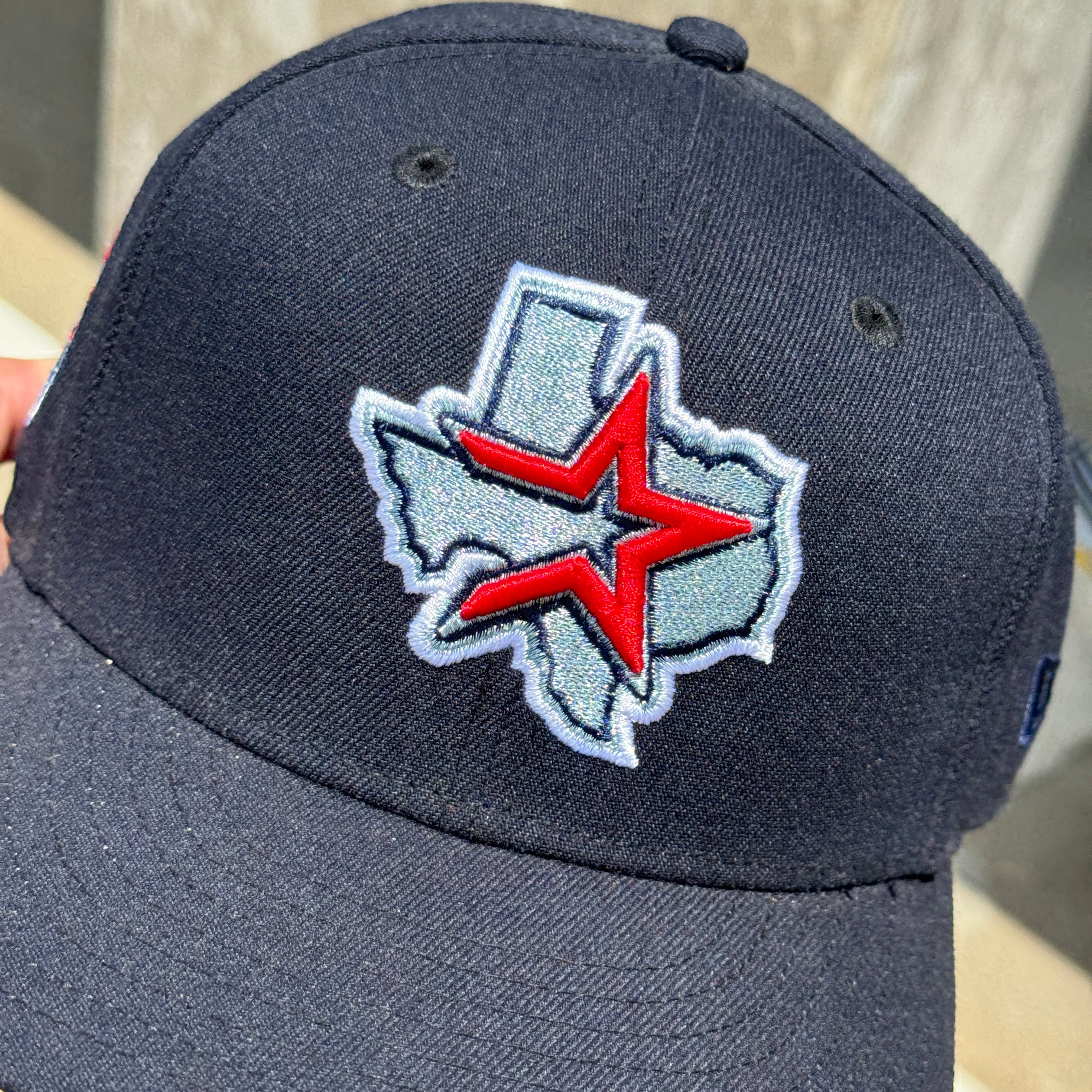 USED 3/4 Navy Houston Astros Celebrating 45 Years 59fifty New Era Fitted Hat Cap