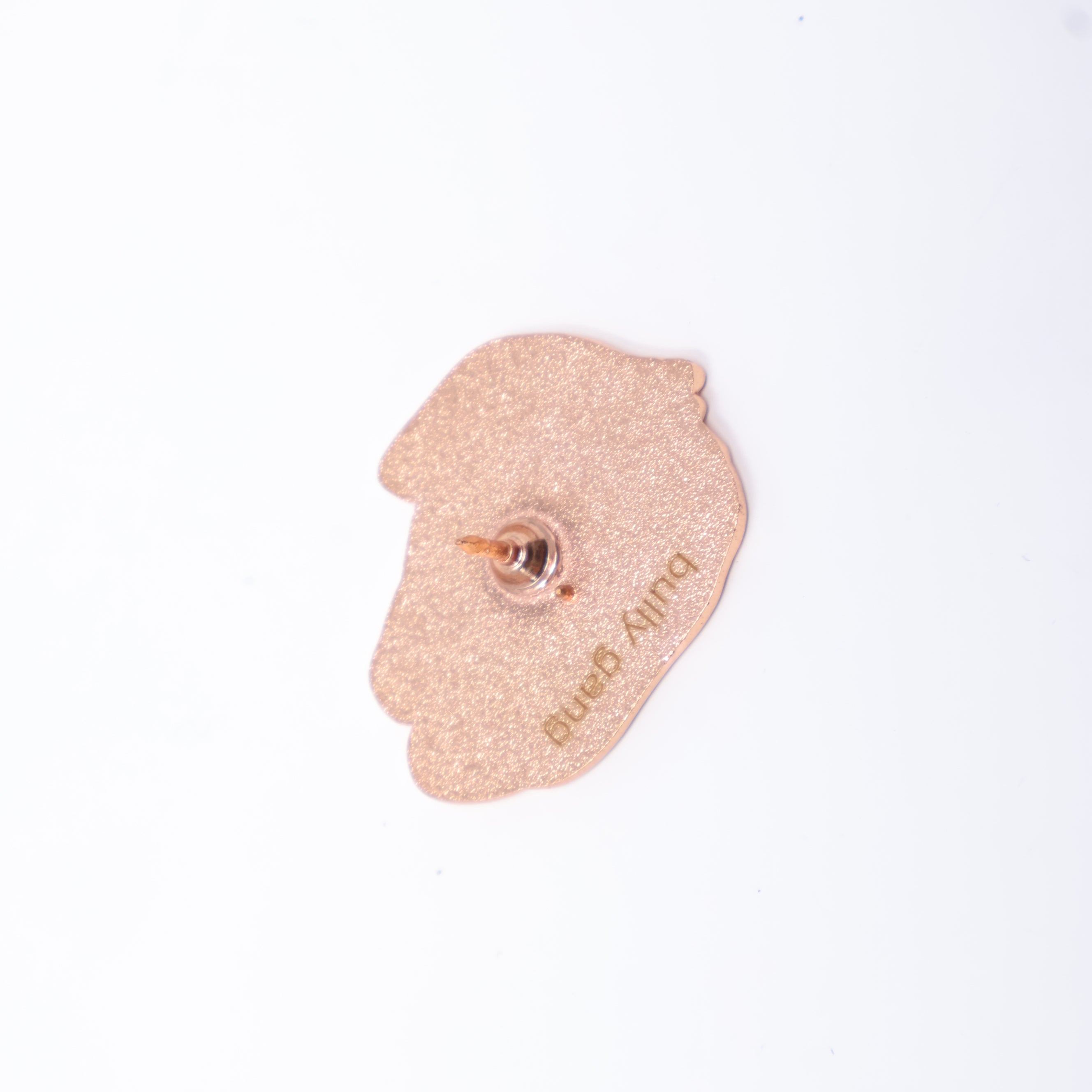 Bully Pink Text Fist Graphic Pin