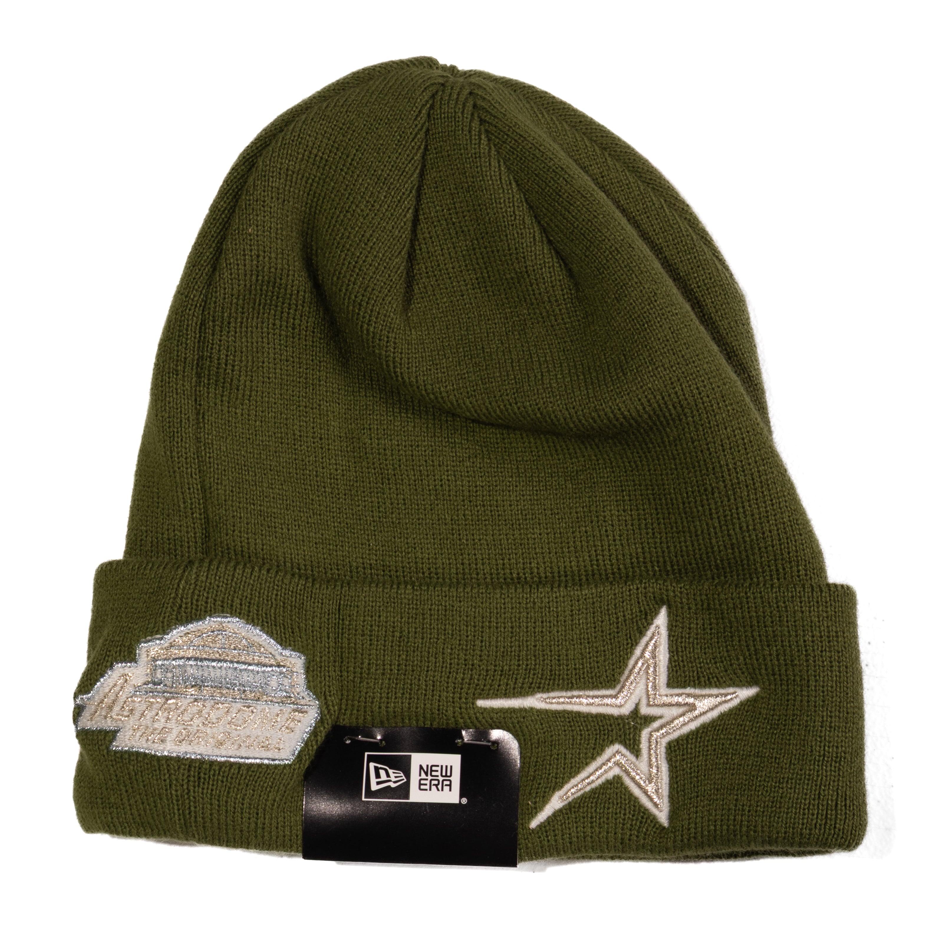 NWT Olive Houston Astros The Astrodome New Era Beanie Warm Knit