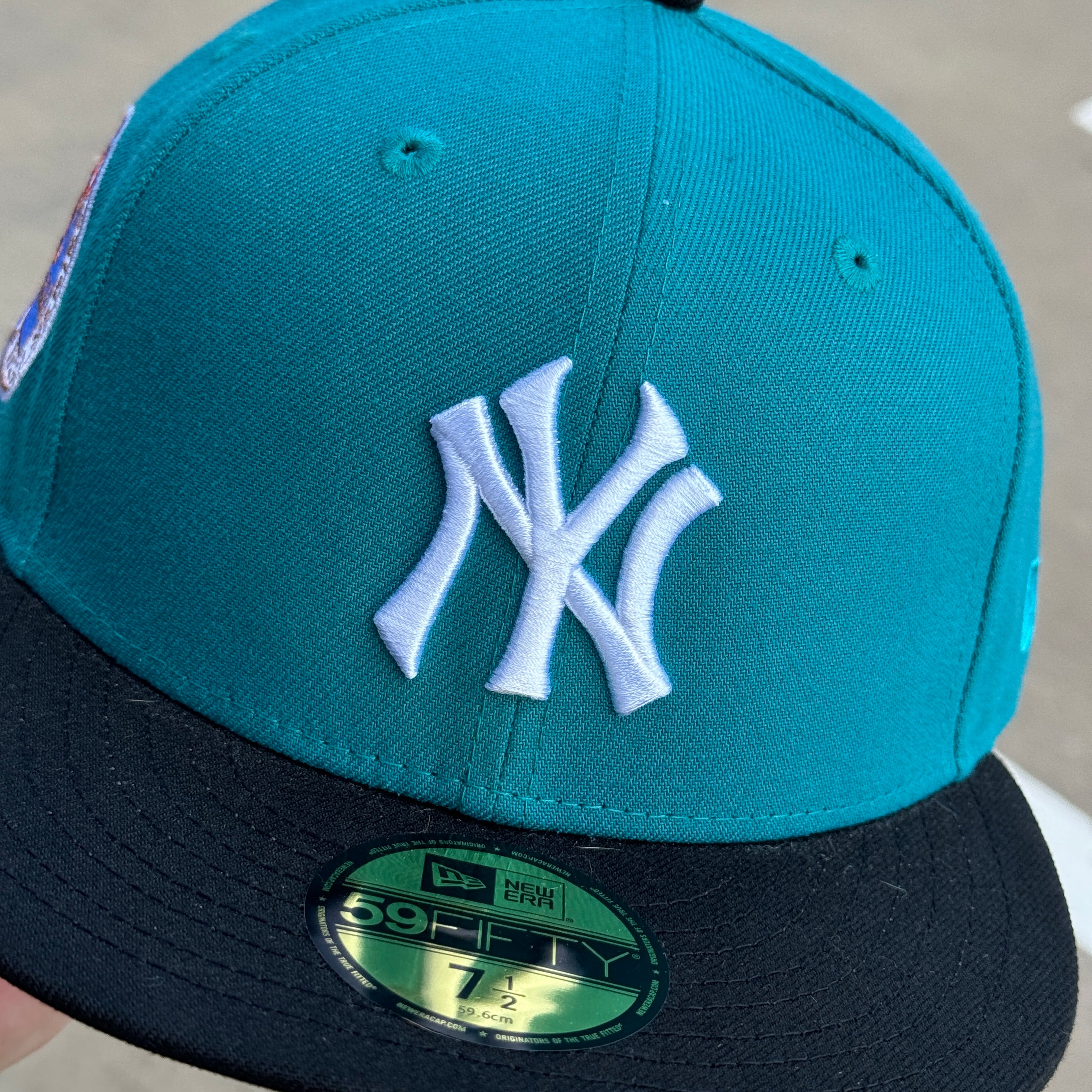 NEW 1/2 Teal New York Yankees 1962 World Series Hatclub 59fifty New Era Fitted Hat Cap