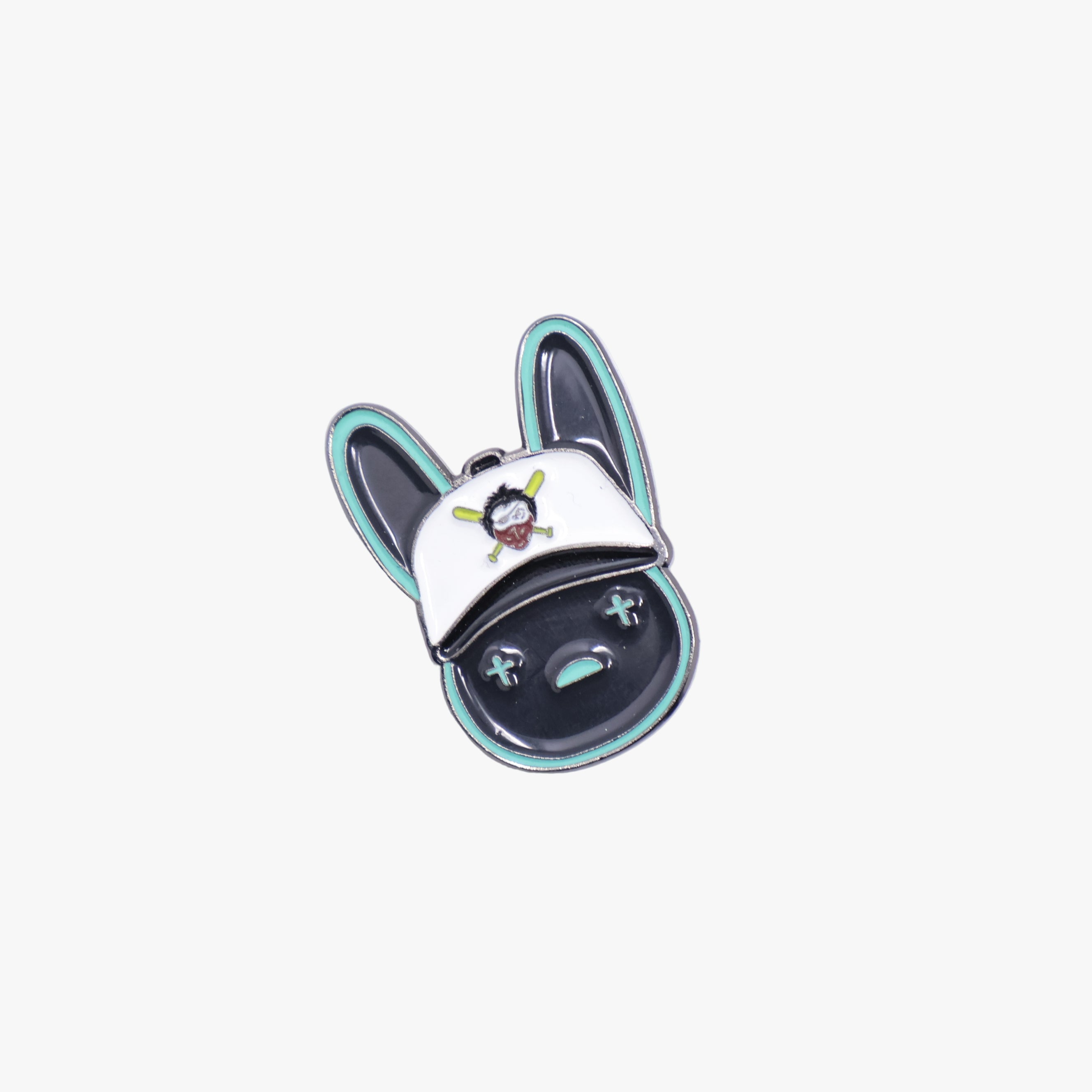 Black/Turqoise Bunny Pittsburgh Pirates Graphic Pin