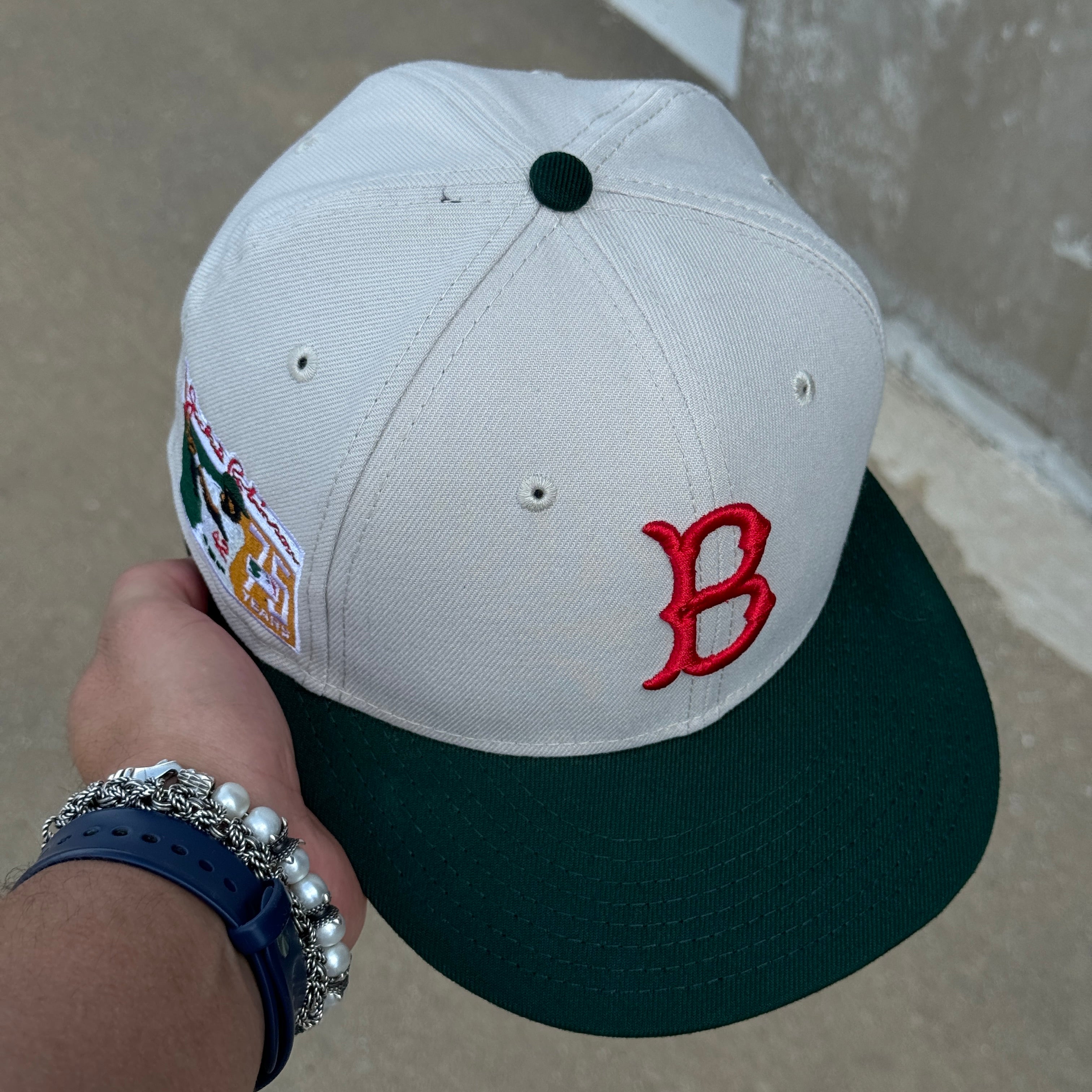 USED 7 Stone Brooklyn Dodgers Jackie Robinson 75 Years 59fifty New Era Fitted Hat Cap