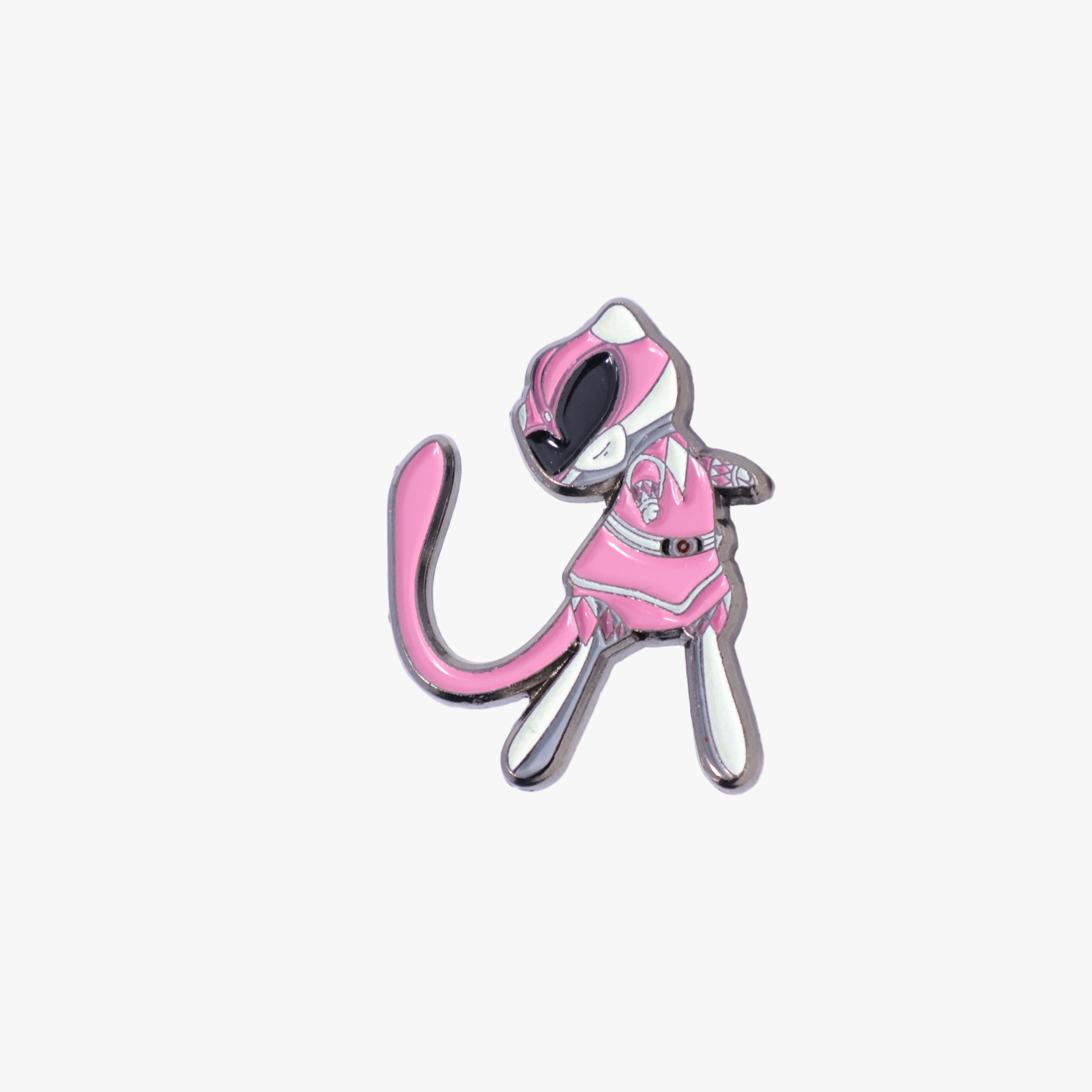 Mew Pink Ranger Pokemon Graphic Pin