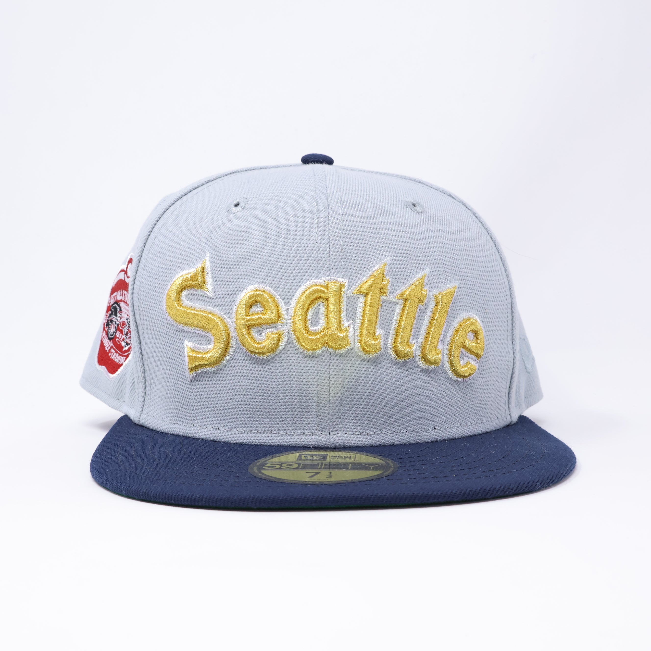 NWT 1/2 Gray Seattle Mariners 1977 All-Star Game 59fifty New Era Fitted Hat Cap