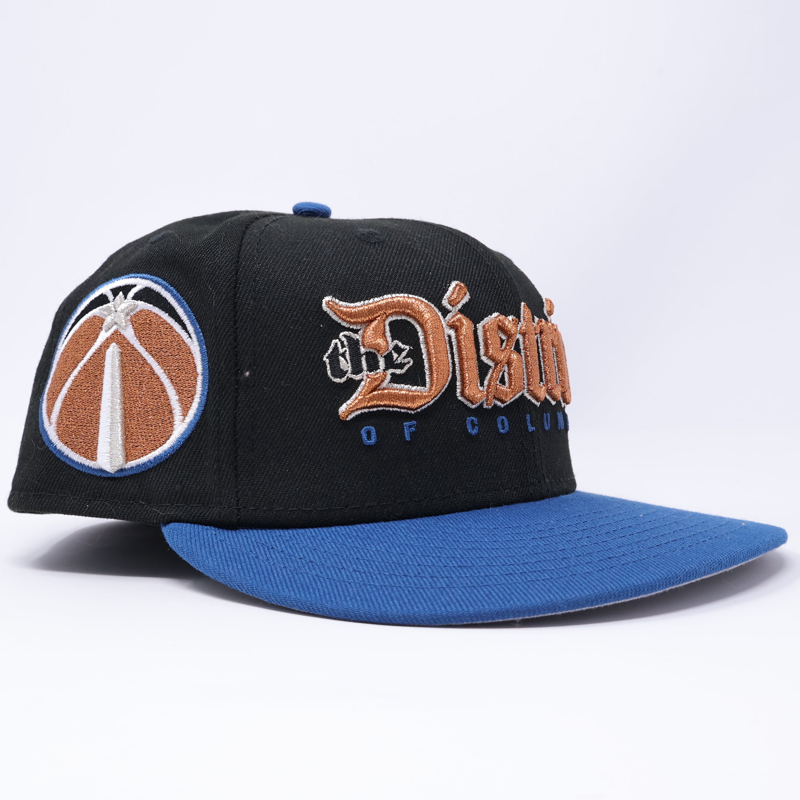 USED 3/8 Black The District of Columbia NBA 59fifty New Era Fitted Hat Cap