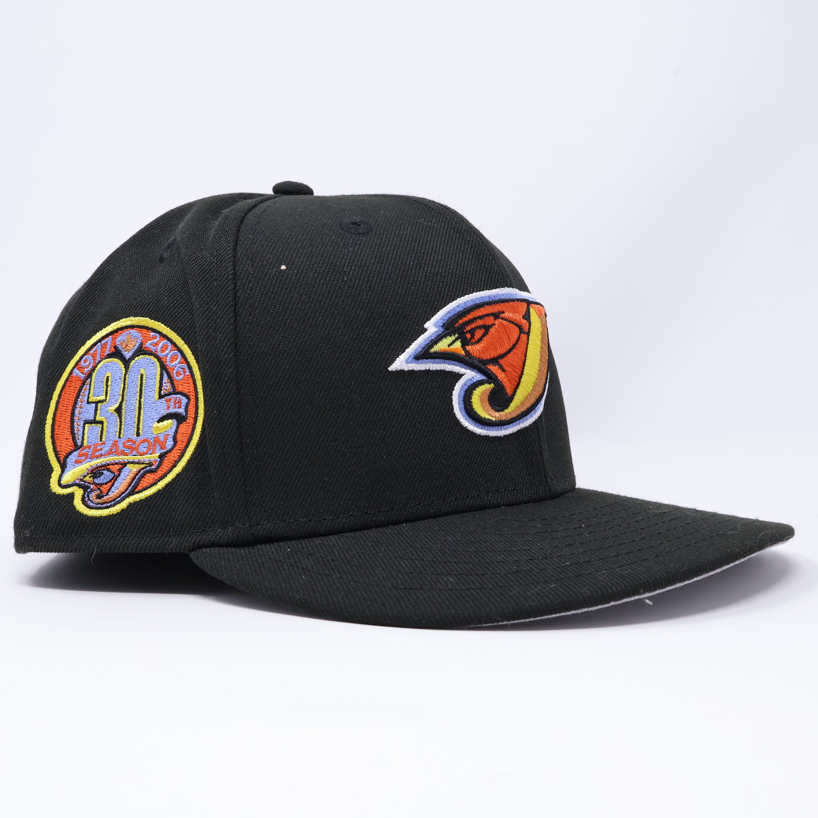 USED 1/2 Black Toronto Blue Jays 30th Season 59fifty New Era Fitted Hat Cap