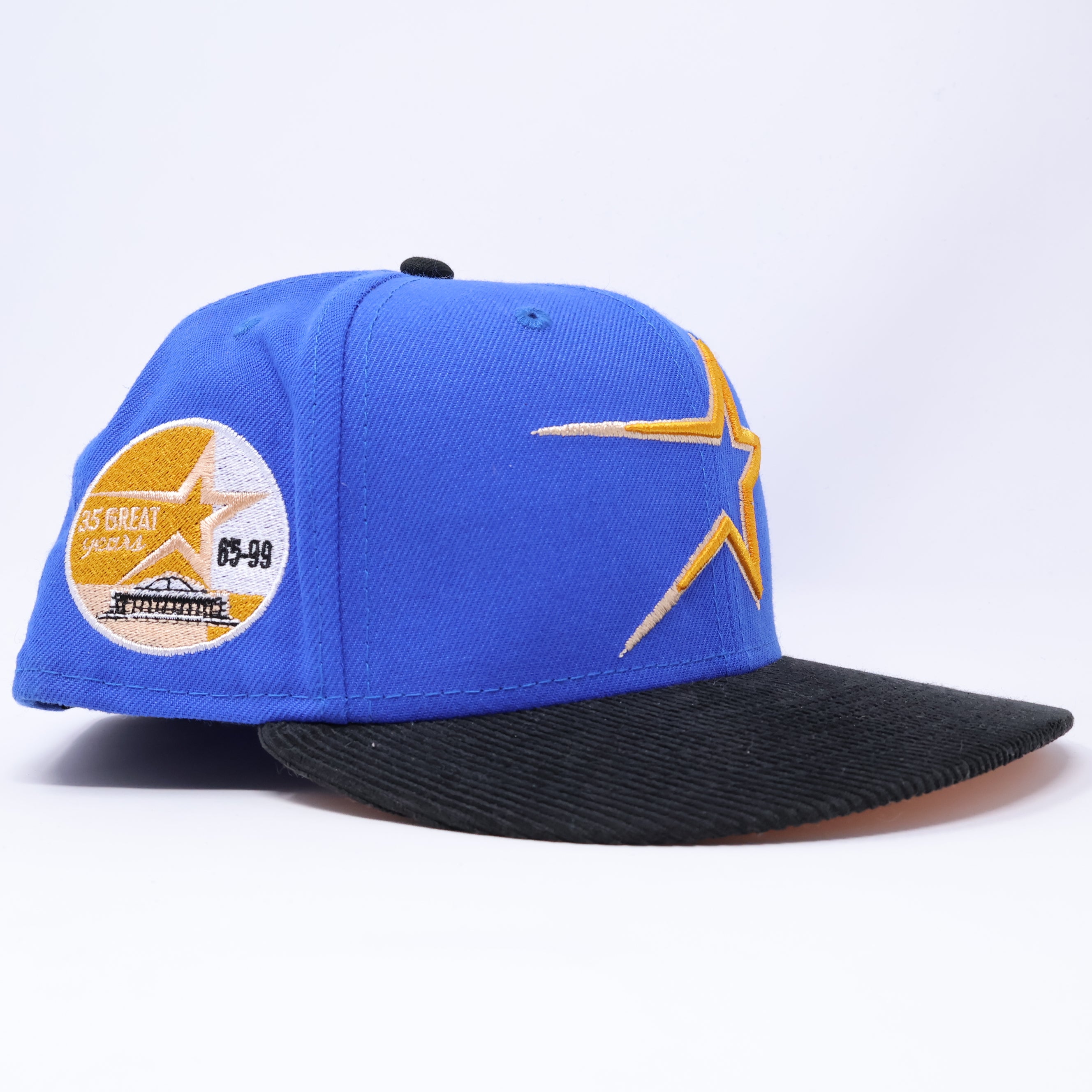 USED 1/2 Blue Houston Astros 35 Great Years 59fifty New Era Fitted Hat Cap