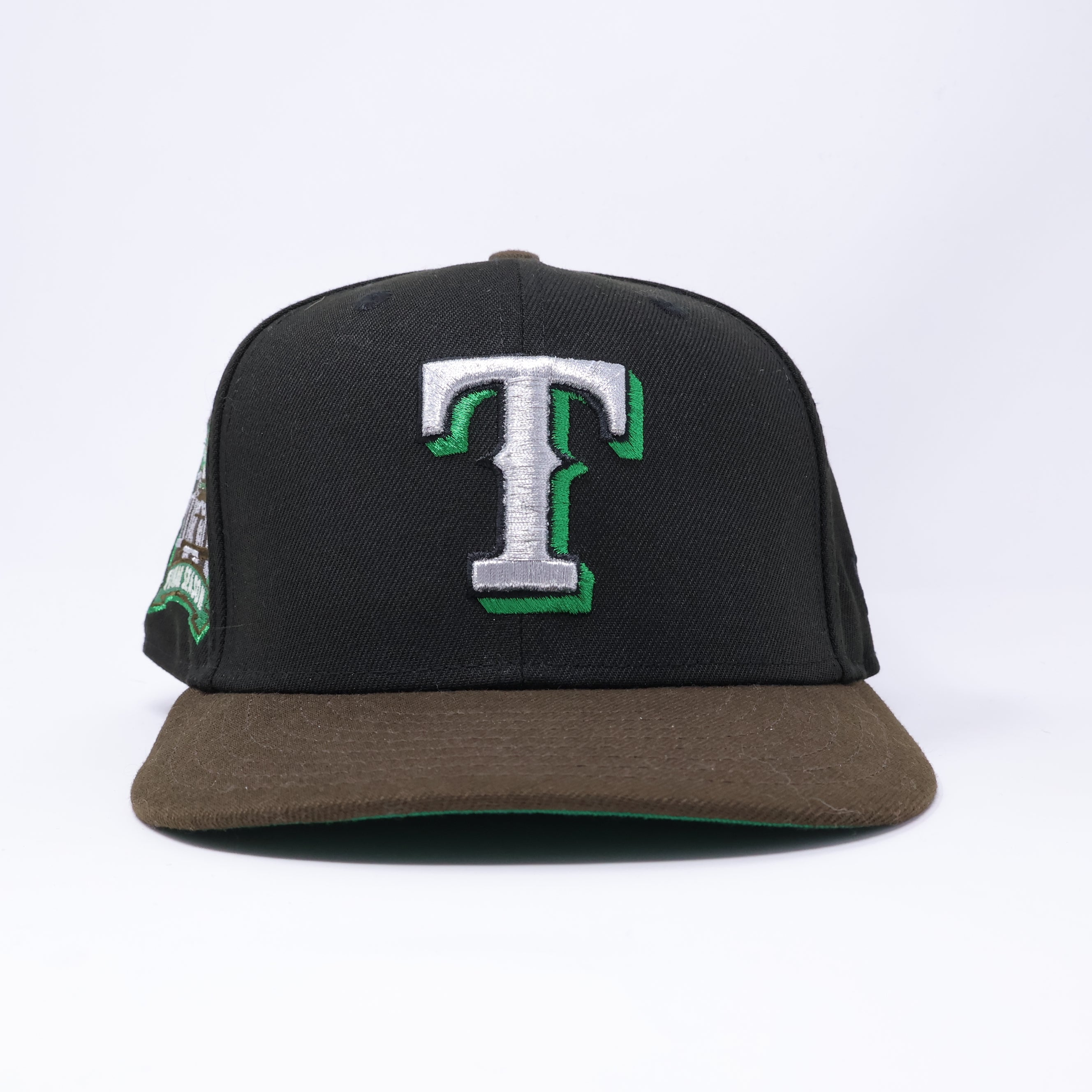 USED 1/2 Black Dallas Texas Rangers Final Season 59fifty New Era Fitted Hat Cap