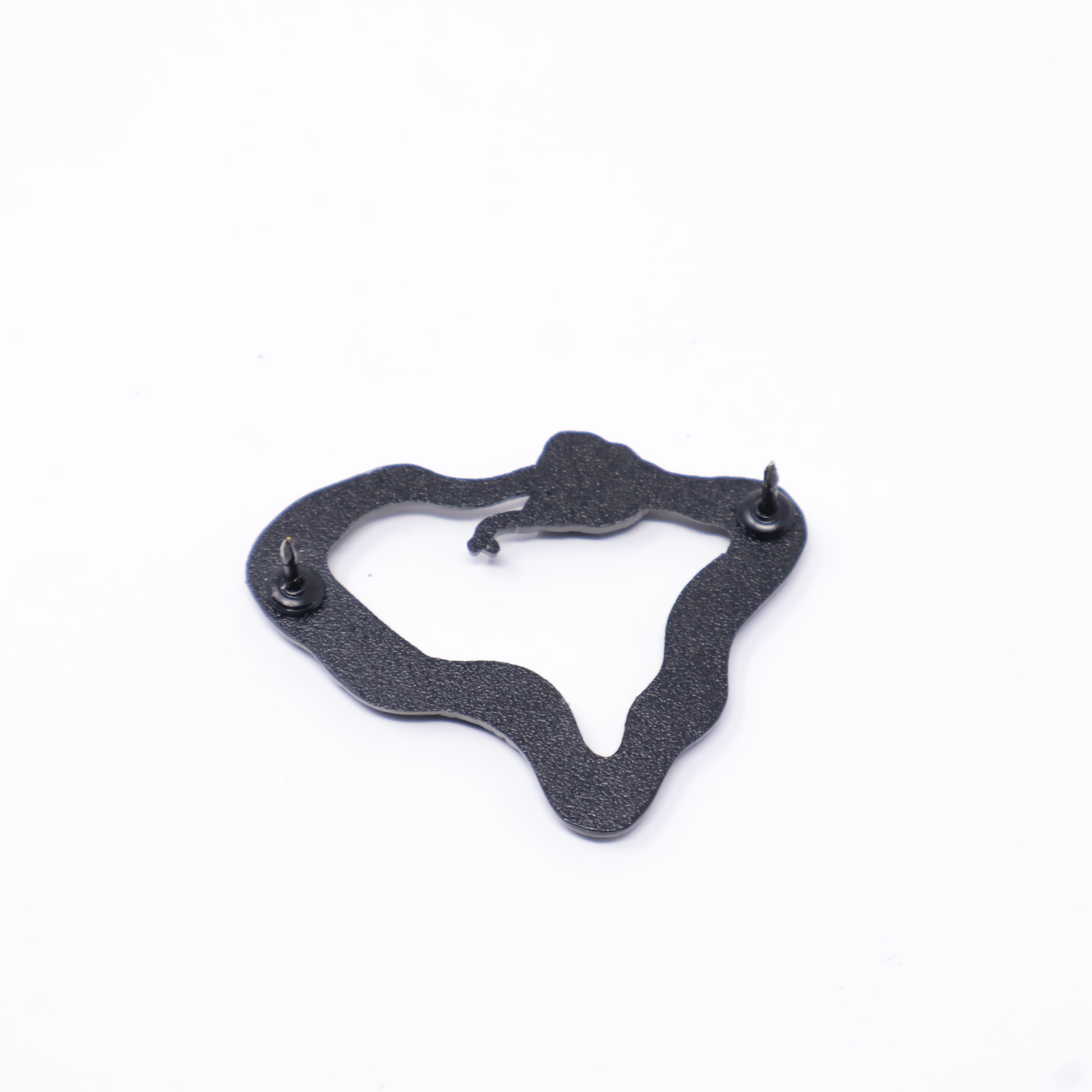 Black Cobra Snake Flag Outline Pin