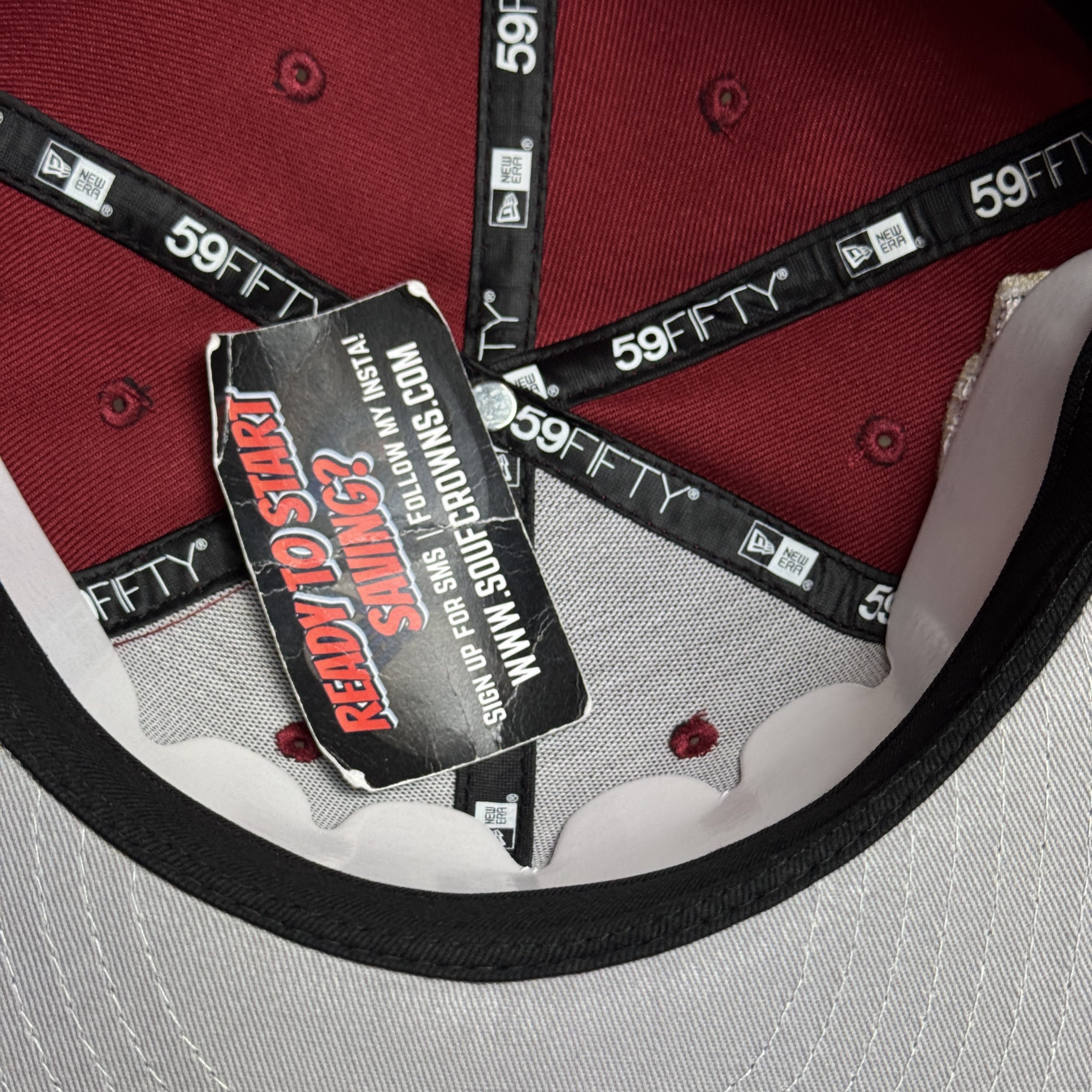 NWT 3/4 Maroon Arizona Diamondbacks 1998 Inaugural 59fifty New Era Fitted Hat Cap