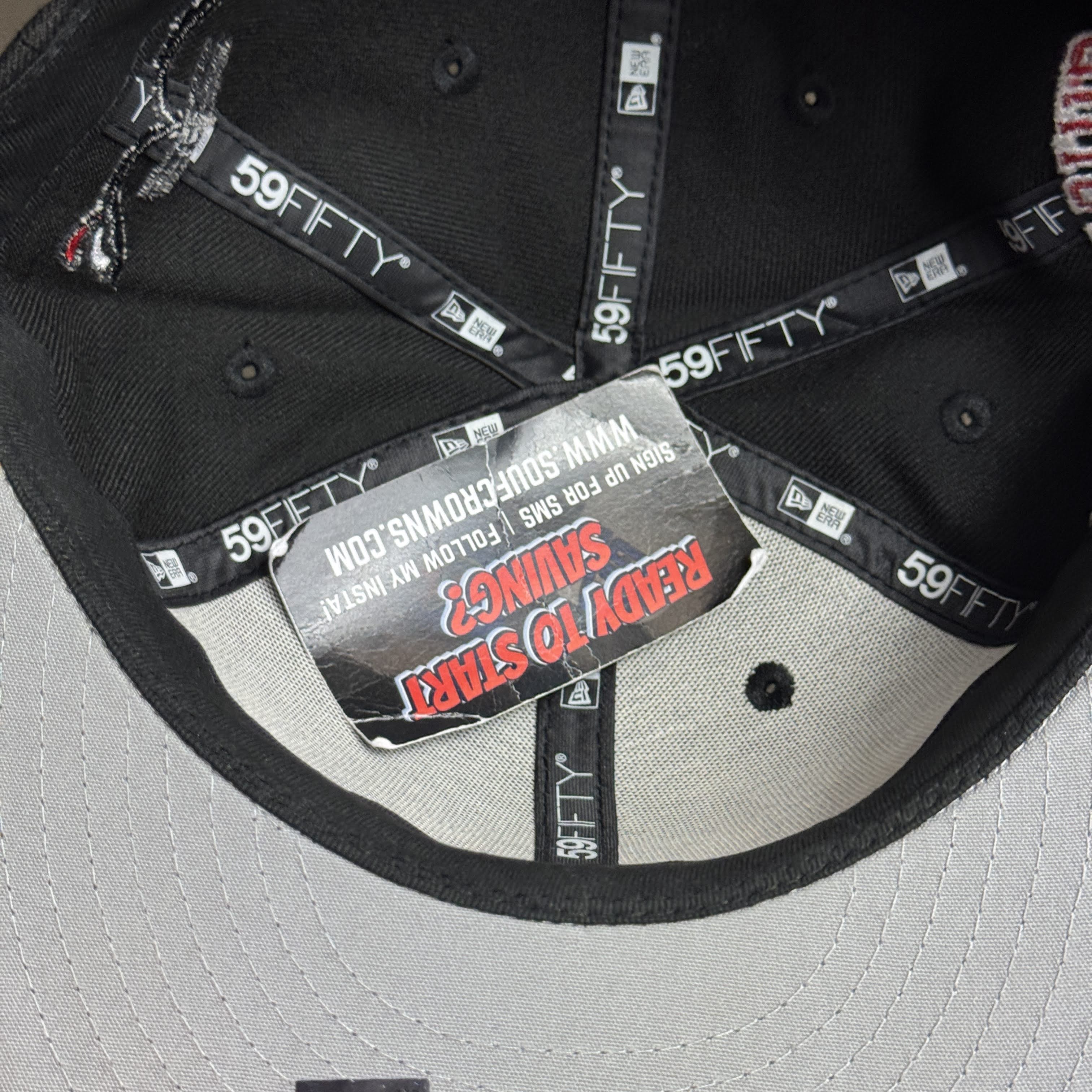 NWT 5/8 Black Chicago Bulls NBA 59fifty New Era Fitted Hat Cap