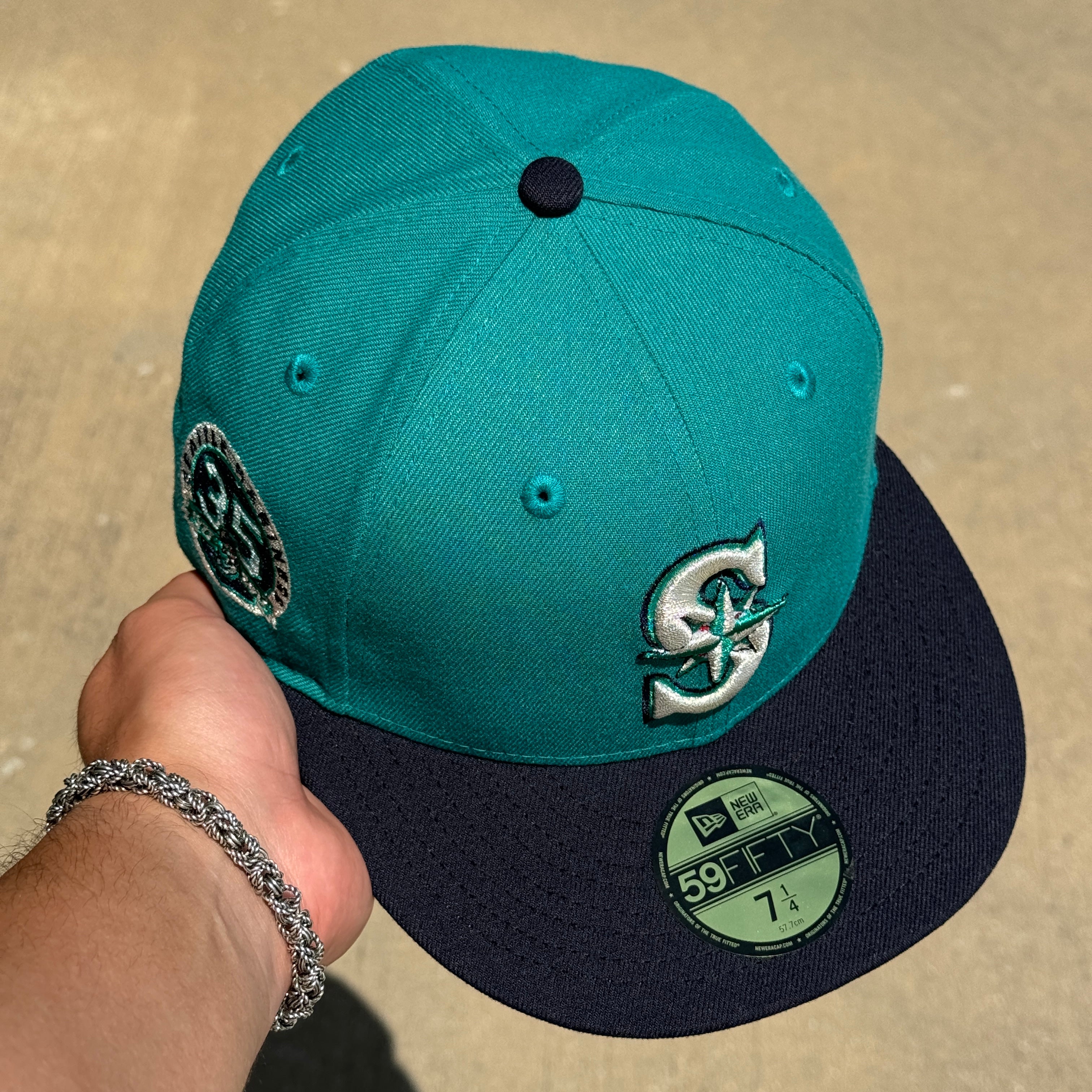 7 5/8 Hat Club Seattle Mariners New Era 59Fifty Jersey Script cheapest 35th Teal