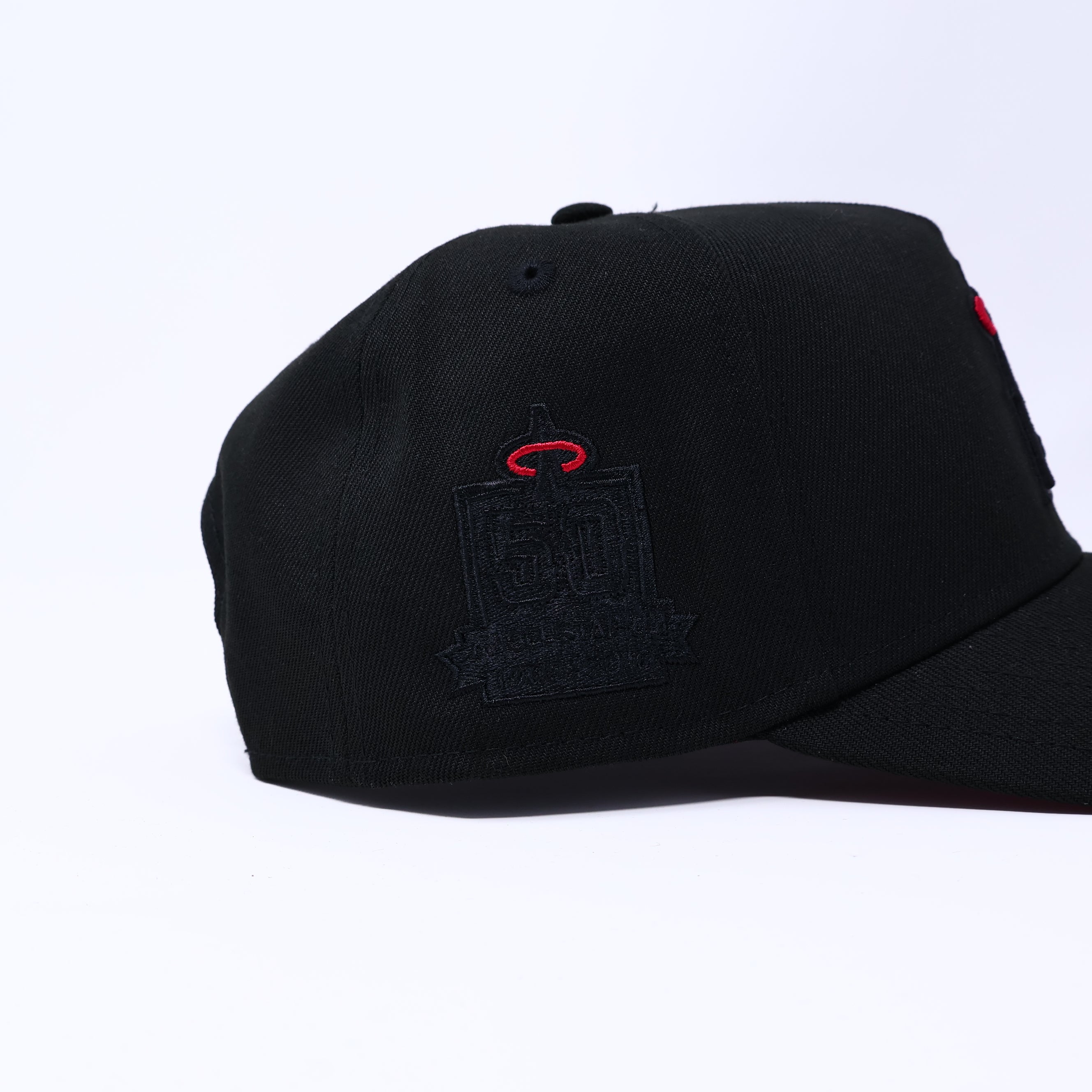 NEW Black Los Angeles Angels 50th Anniversary 9Forty New Era Adjustable Snapback Hat