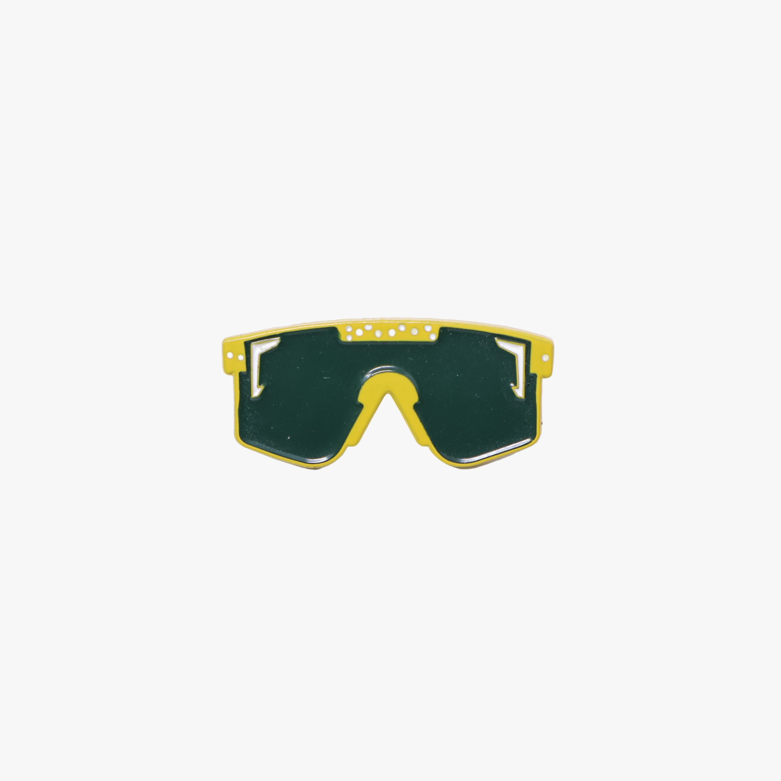 Conchis Green/Yellow Sunglasses Visor Graphic Pin