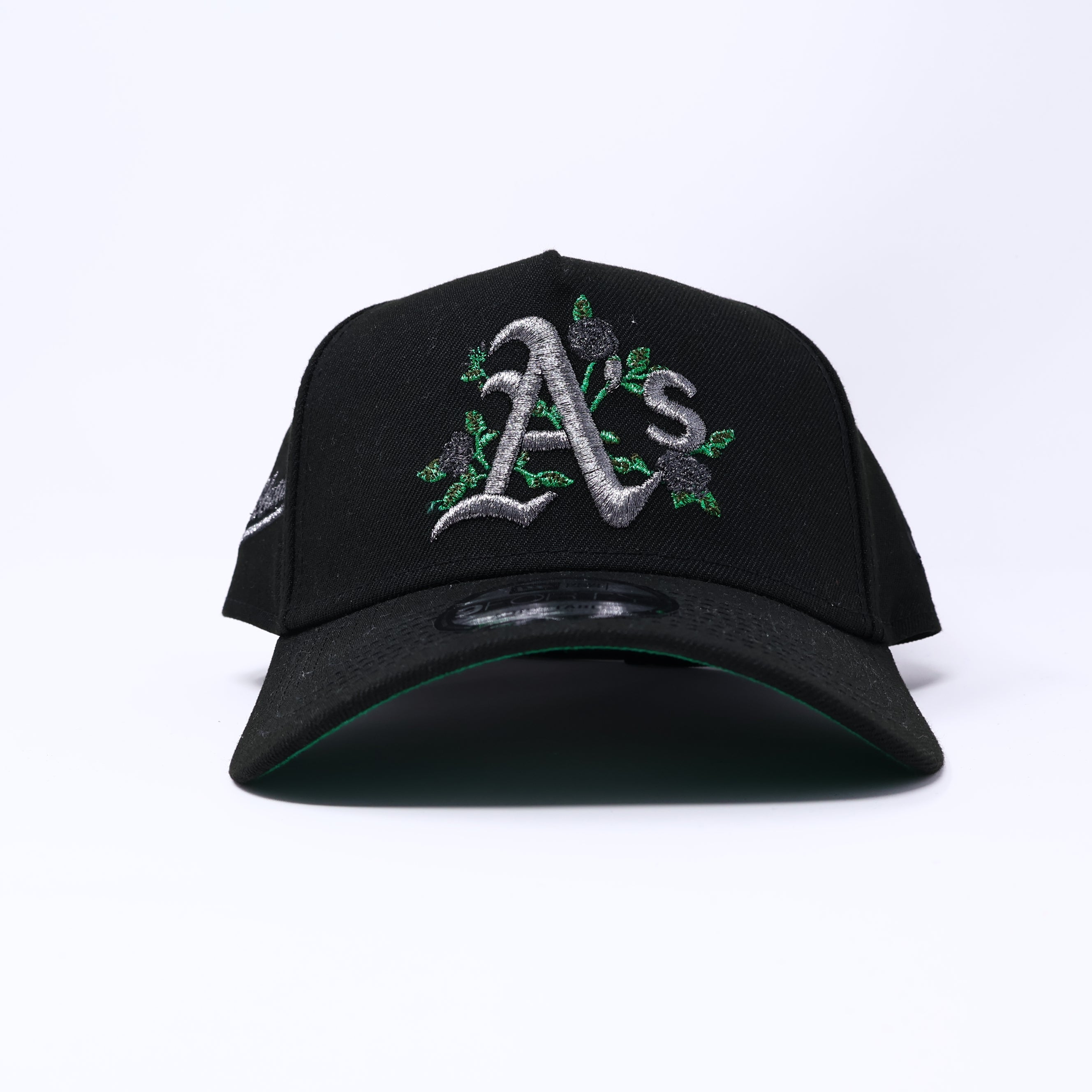 NWT Black Oakland Athletics Flower 9Forty New Era Adjustable Snapback Hat