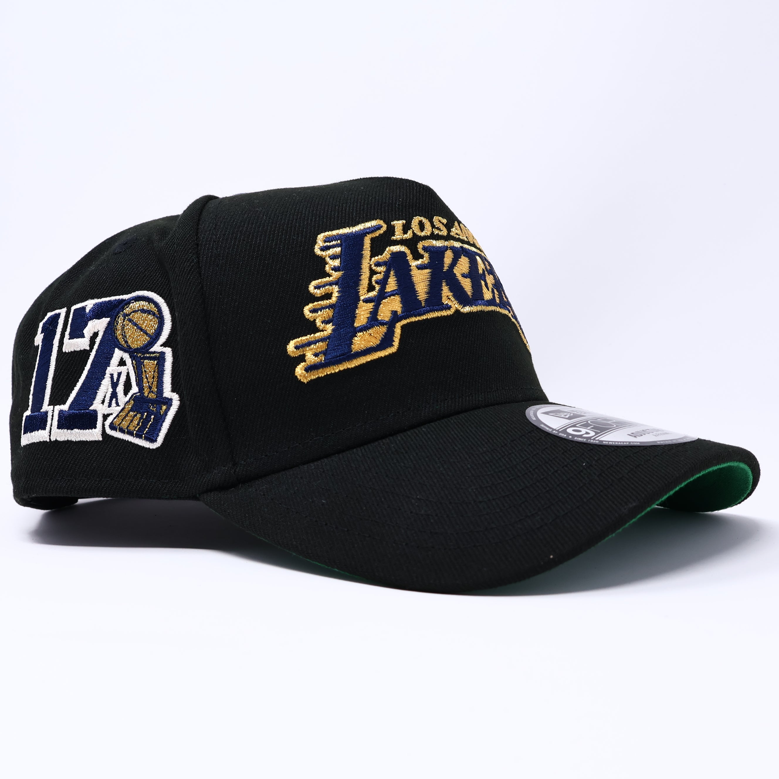NWT Black Los Angeles Lakers 9Forty New Era Adjustable Snapback Hat 5 Panel