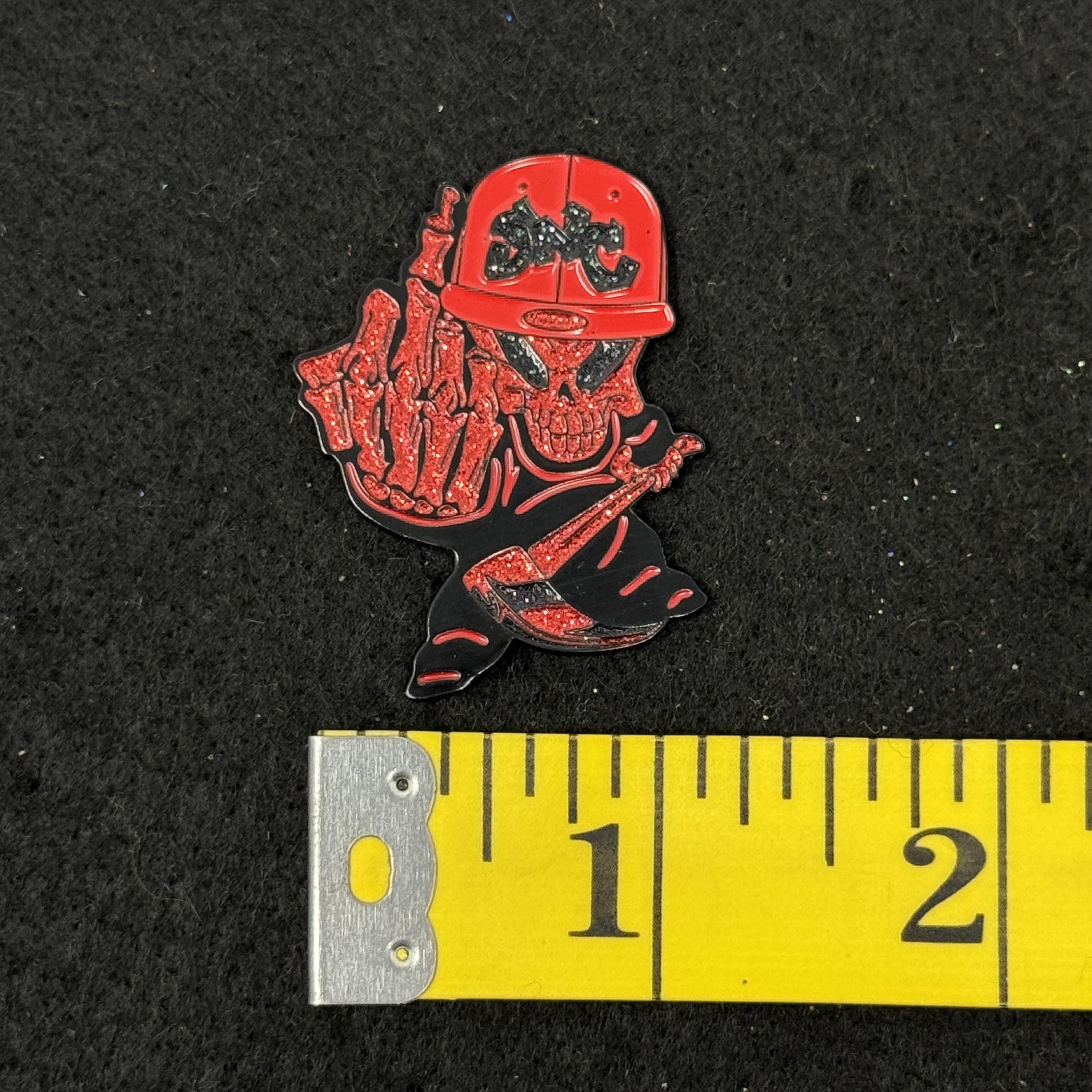 Blue/Yellow F Your Feeling Graphic Pin