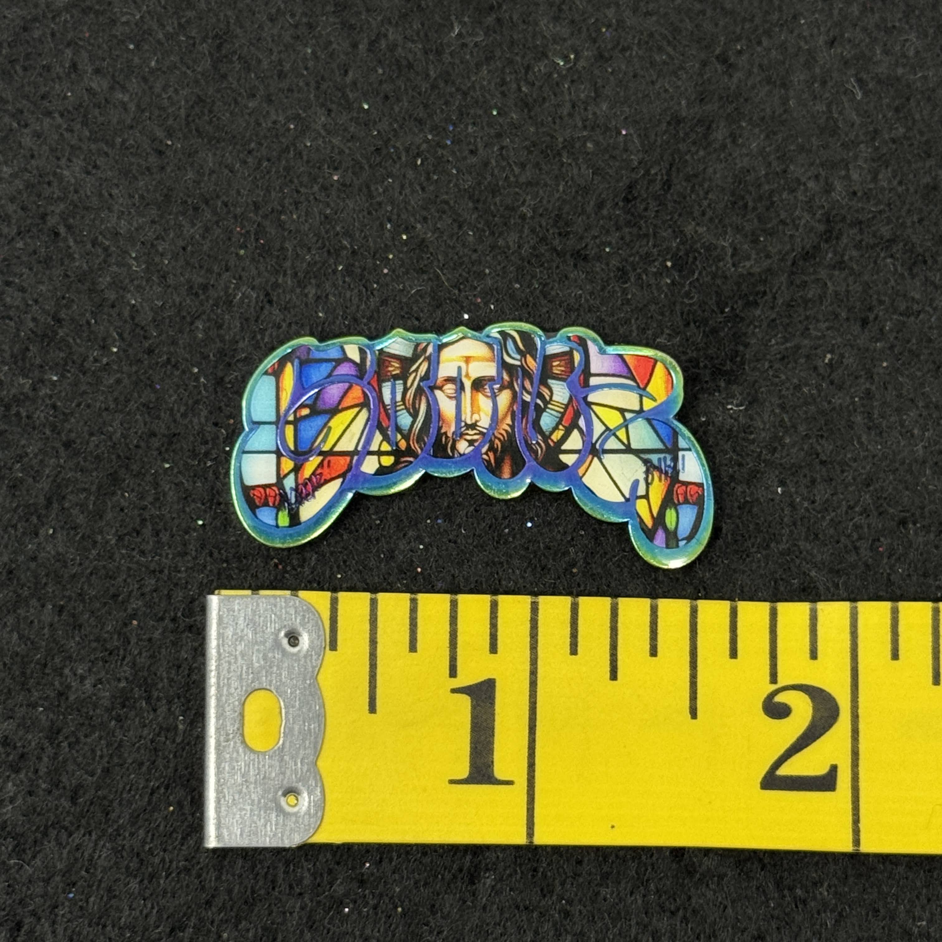 GOONZ Yellow Plaid Graphic Pin