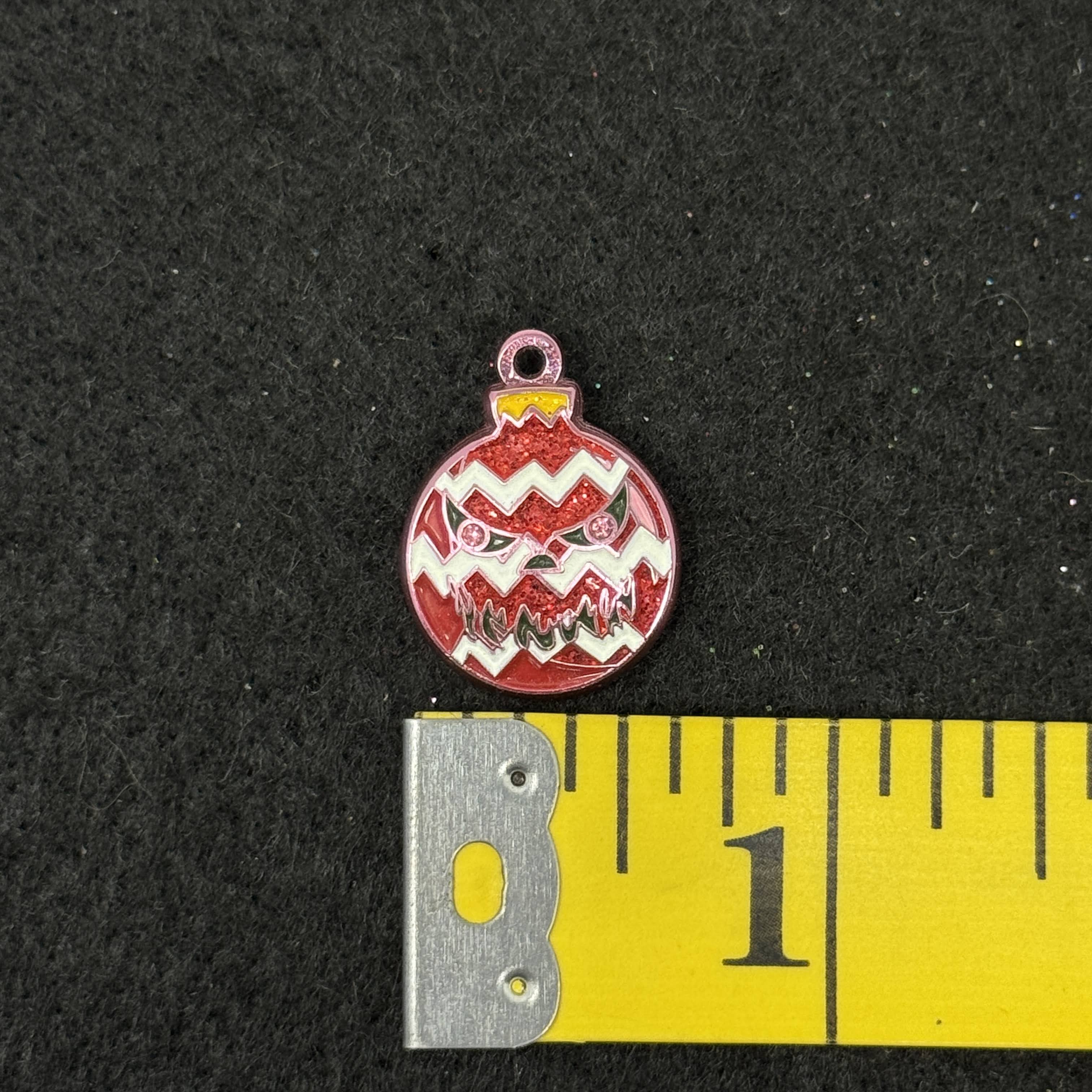 Orange Pumpkin Halloween Graphic Pin