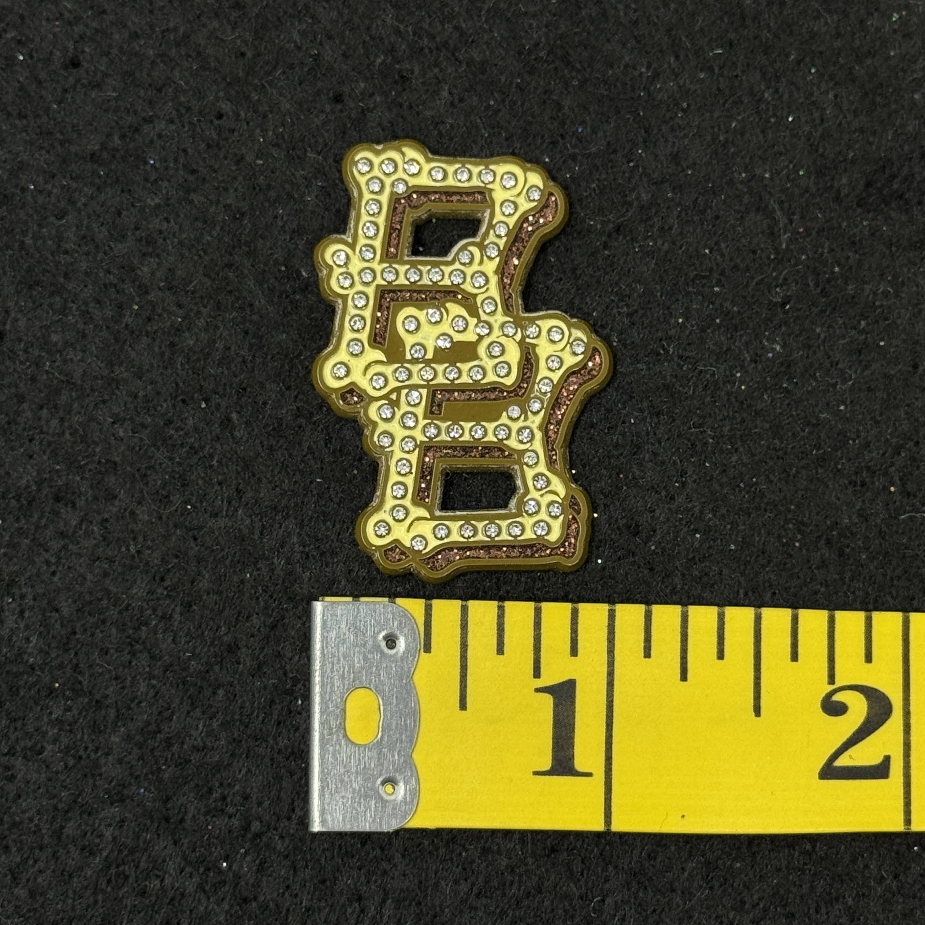 BonezBrimz Yellow/Copper Graphic Pin
