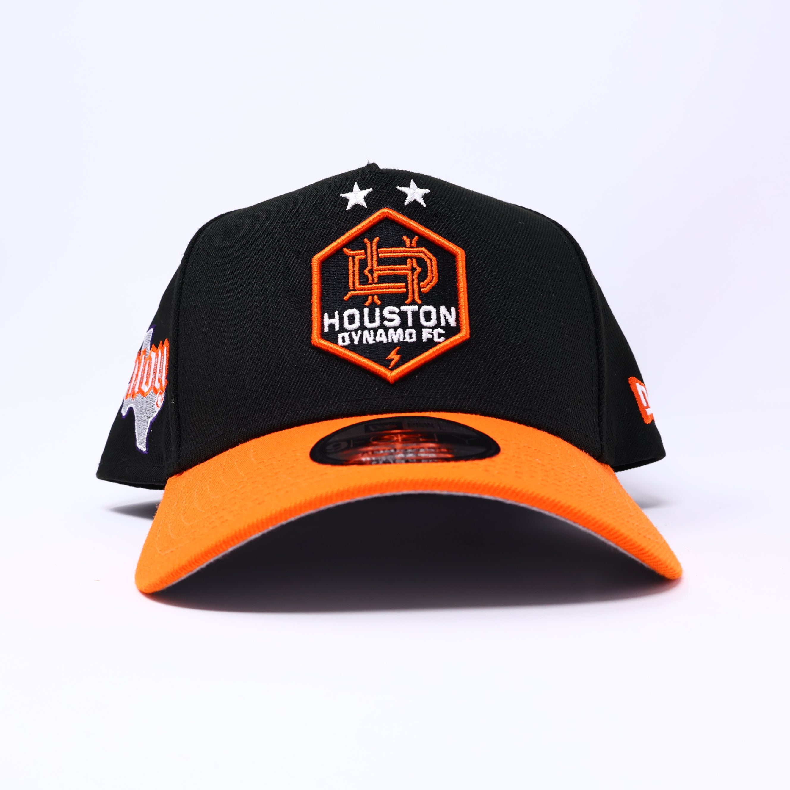 NWT Black Houston Dynamo FC Soccer New Era 9Forty Adjustable Snapback Hat