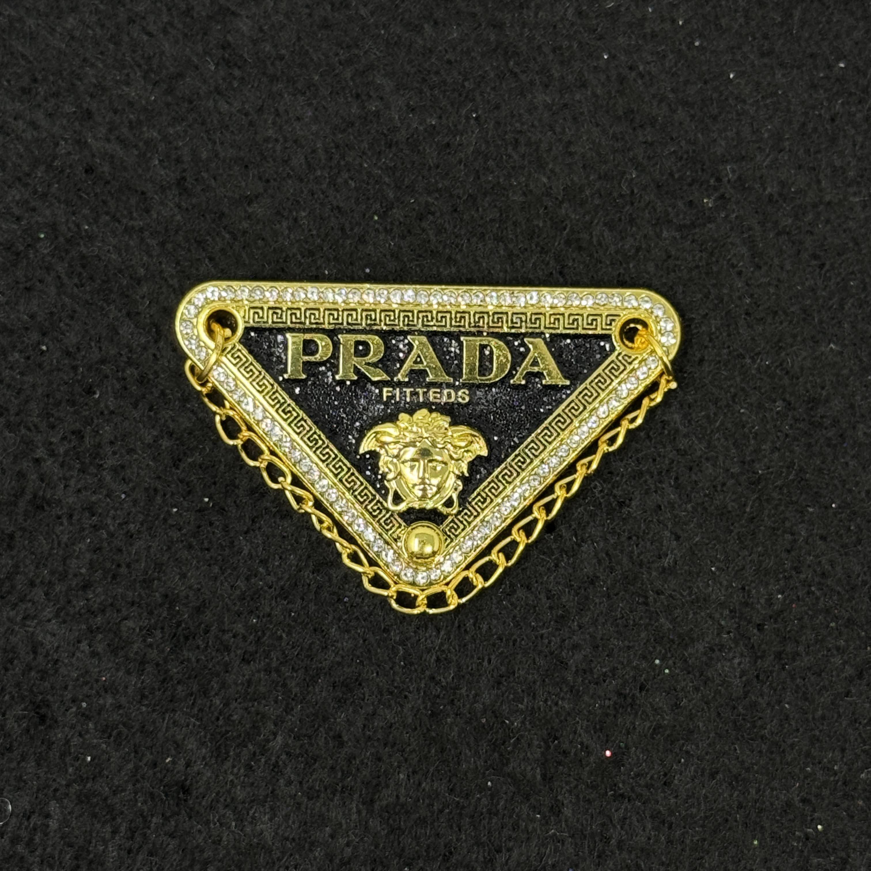 Gold/Black Medusa Head Designer Inspired Graphic Pin