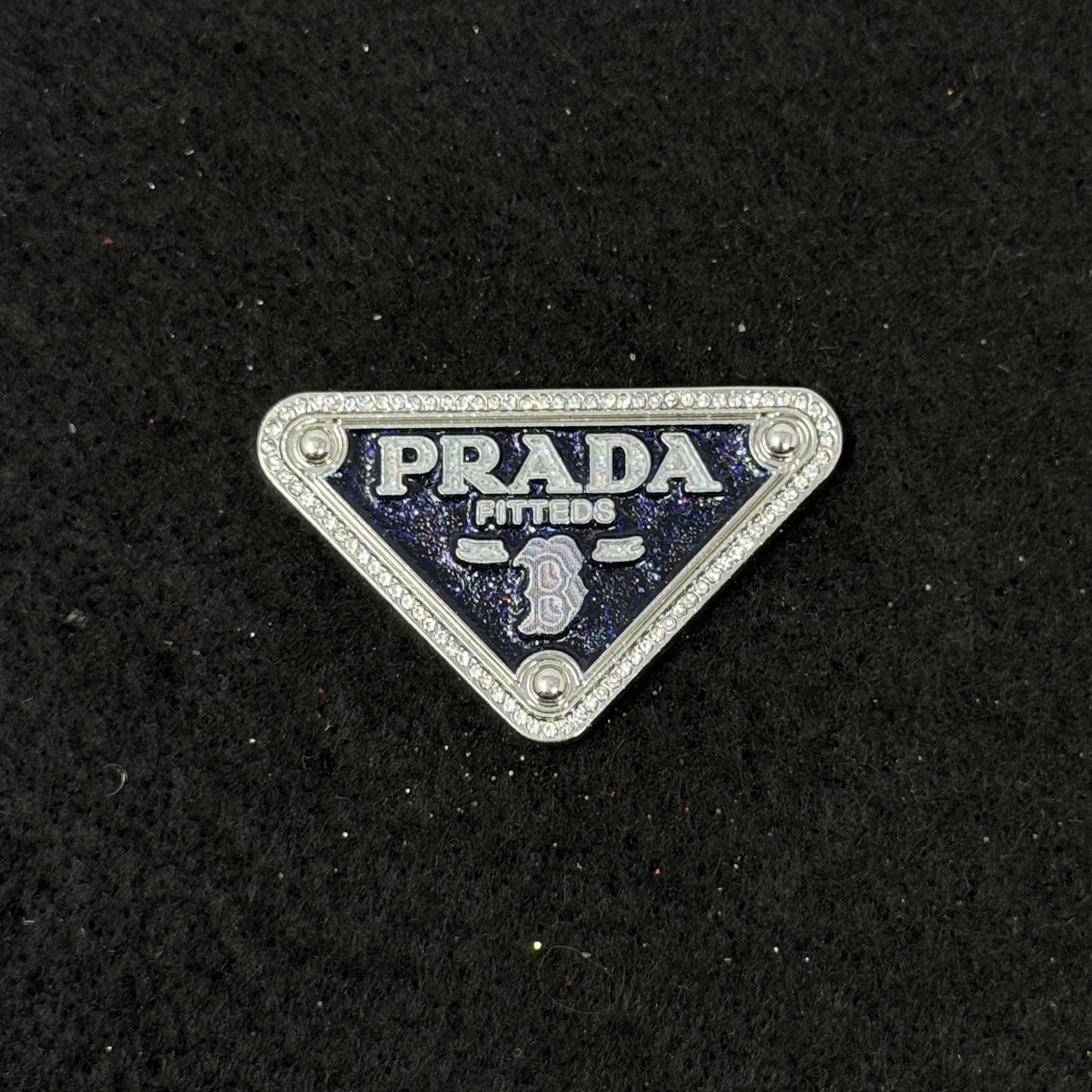 Black/Sliver Designer Inspired Graphic Pin