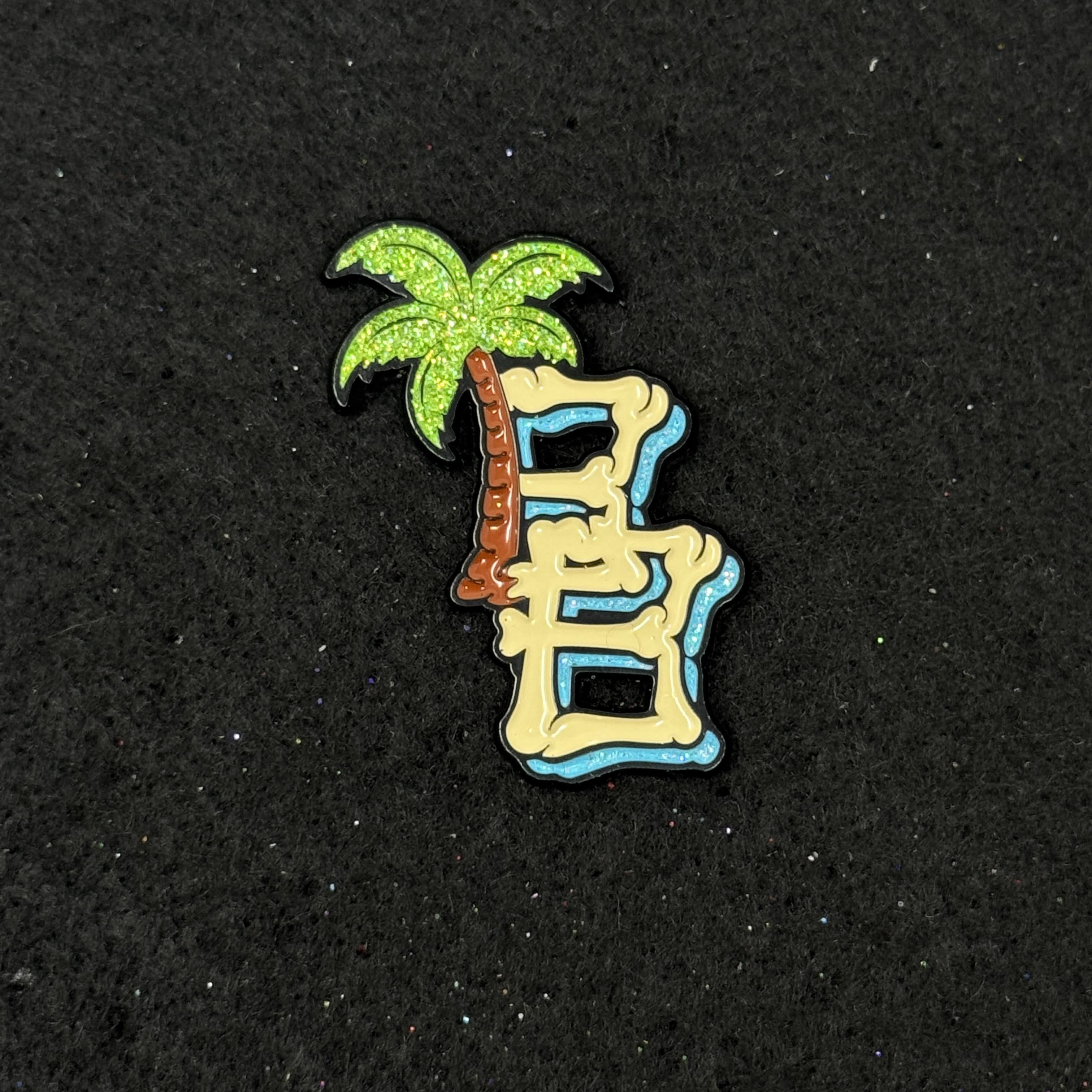 Tropical BonezBrimz Graphic Pin
