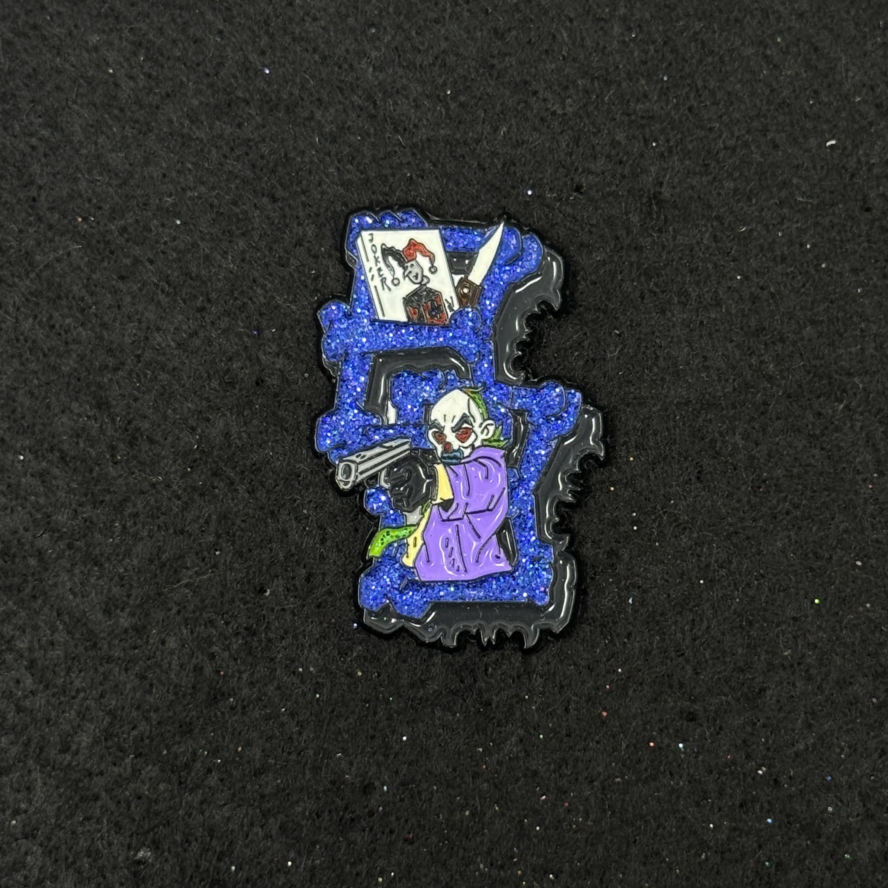 Joker Batman Inspired BonezBrimz Graphic Pin