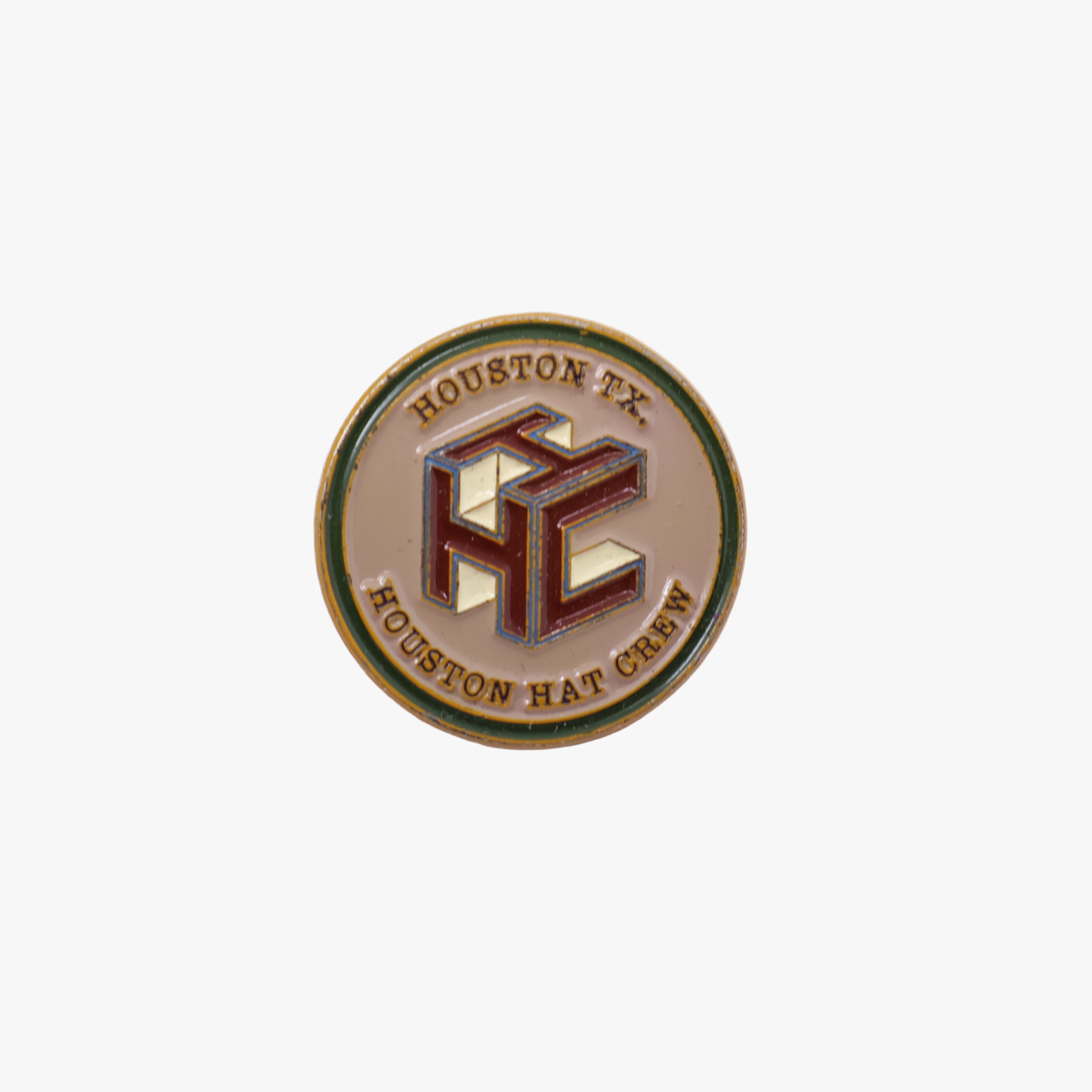 Houston Hat Crew Blush Pink Coin Pin
