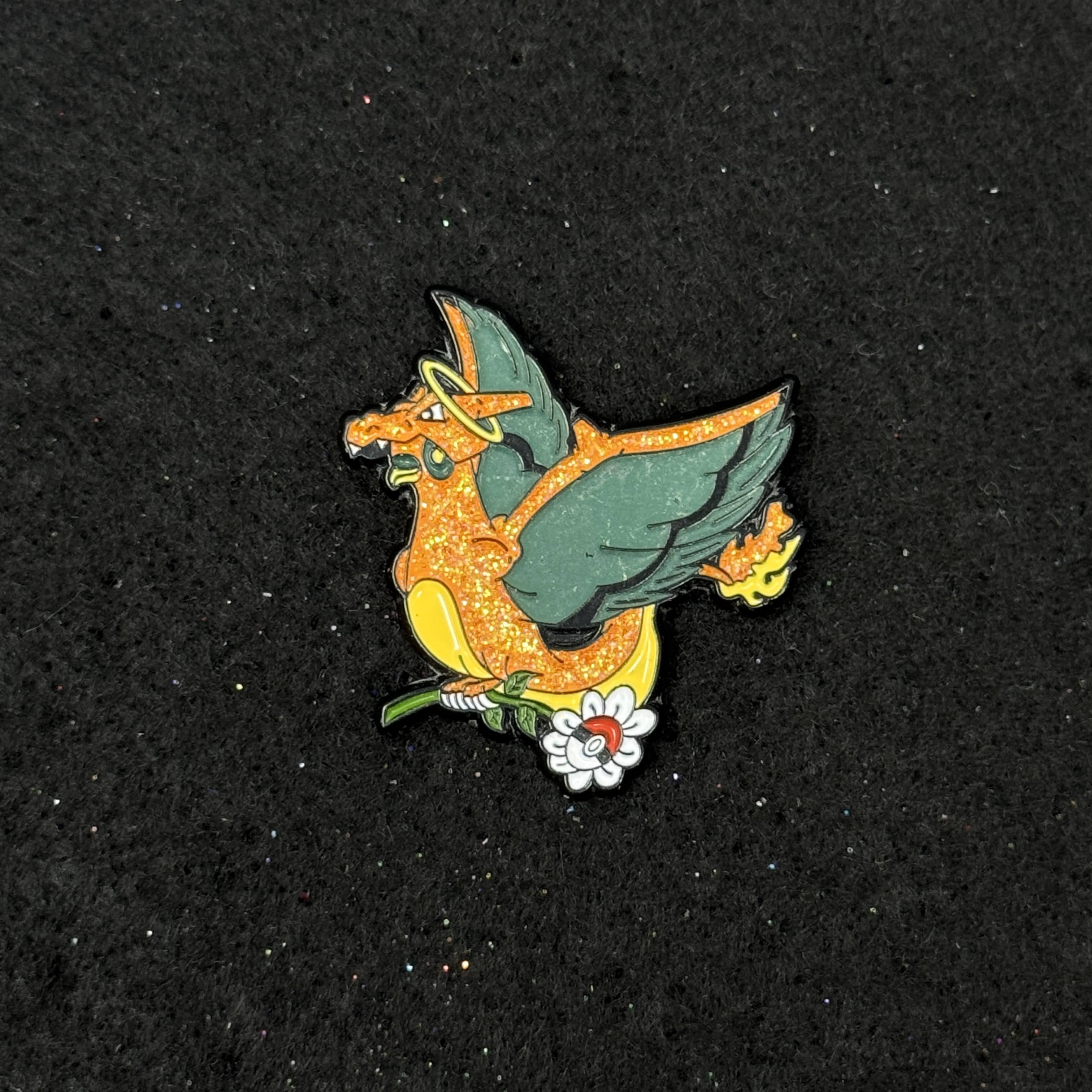 Charizard Pokemon Bird Graphic Pin