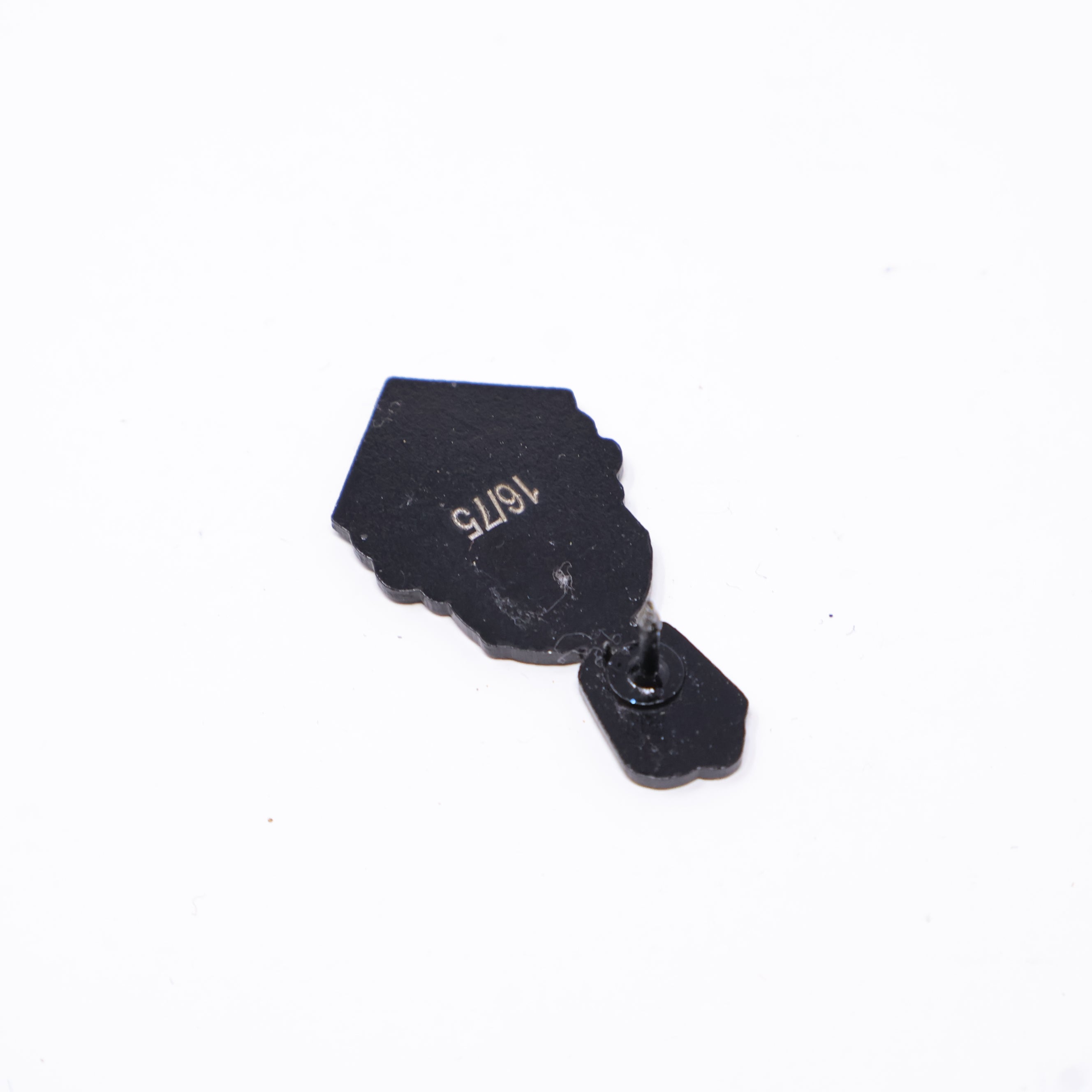UmbrellaHeights Black Gray Round Rock Graphic Pin