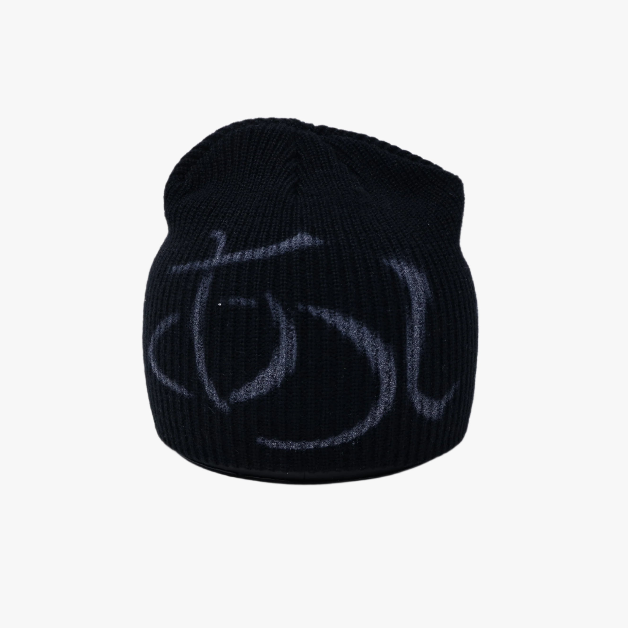 Y2K Edgy Crosses Ancient Writing Grunge Gothic Beanie Ski Cap Warm