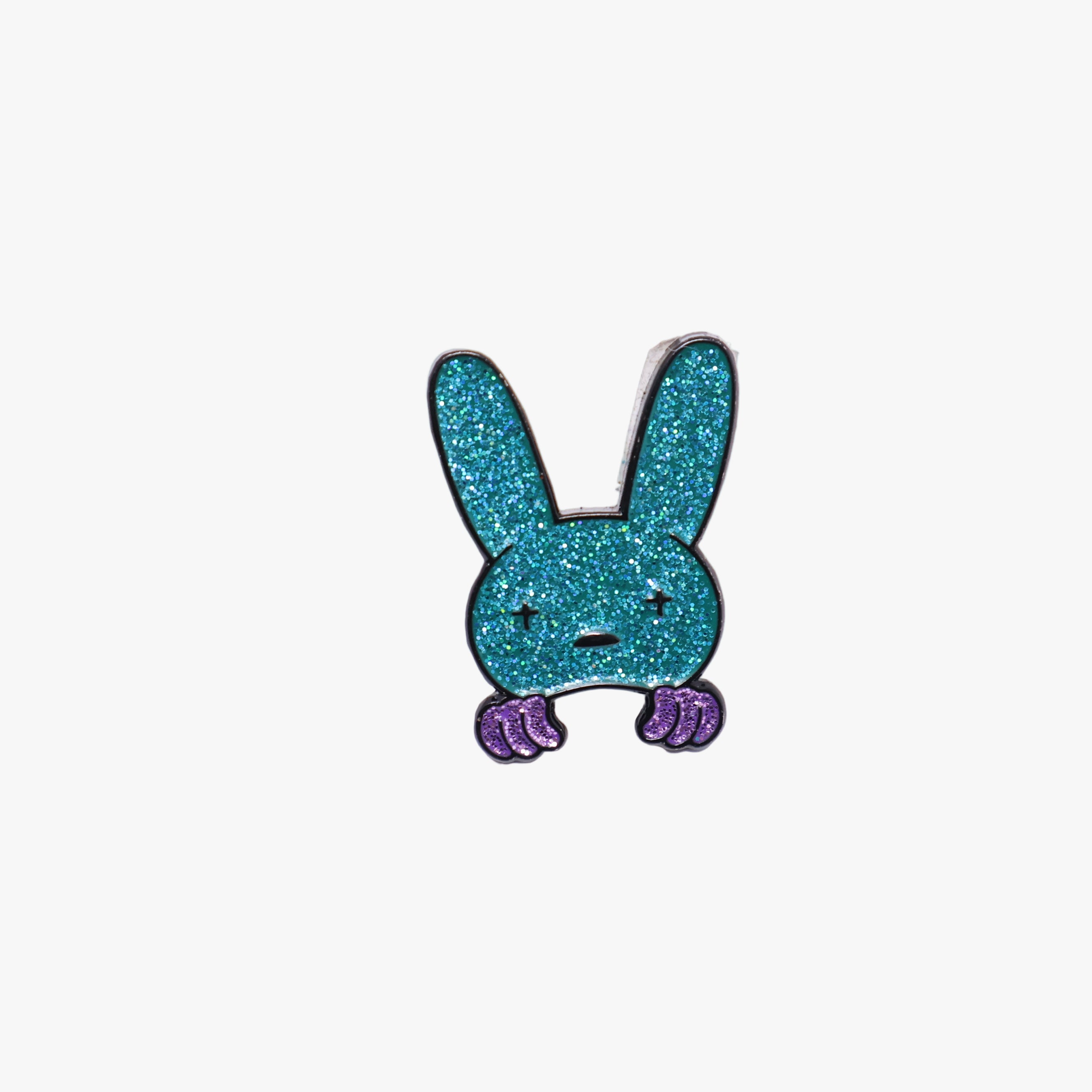 Teal Bunny Peeker