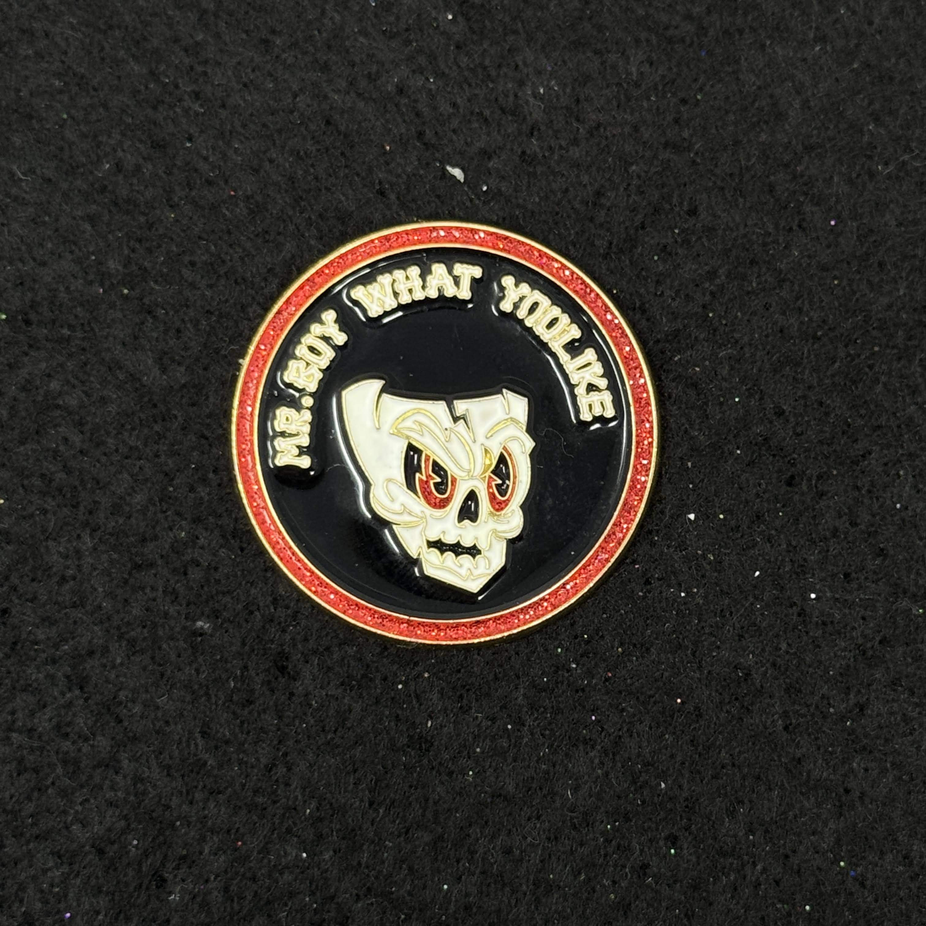 "Mr. Buy What You Like" BonezBrimz Coin Pin