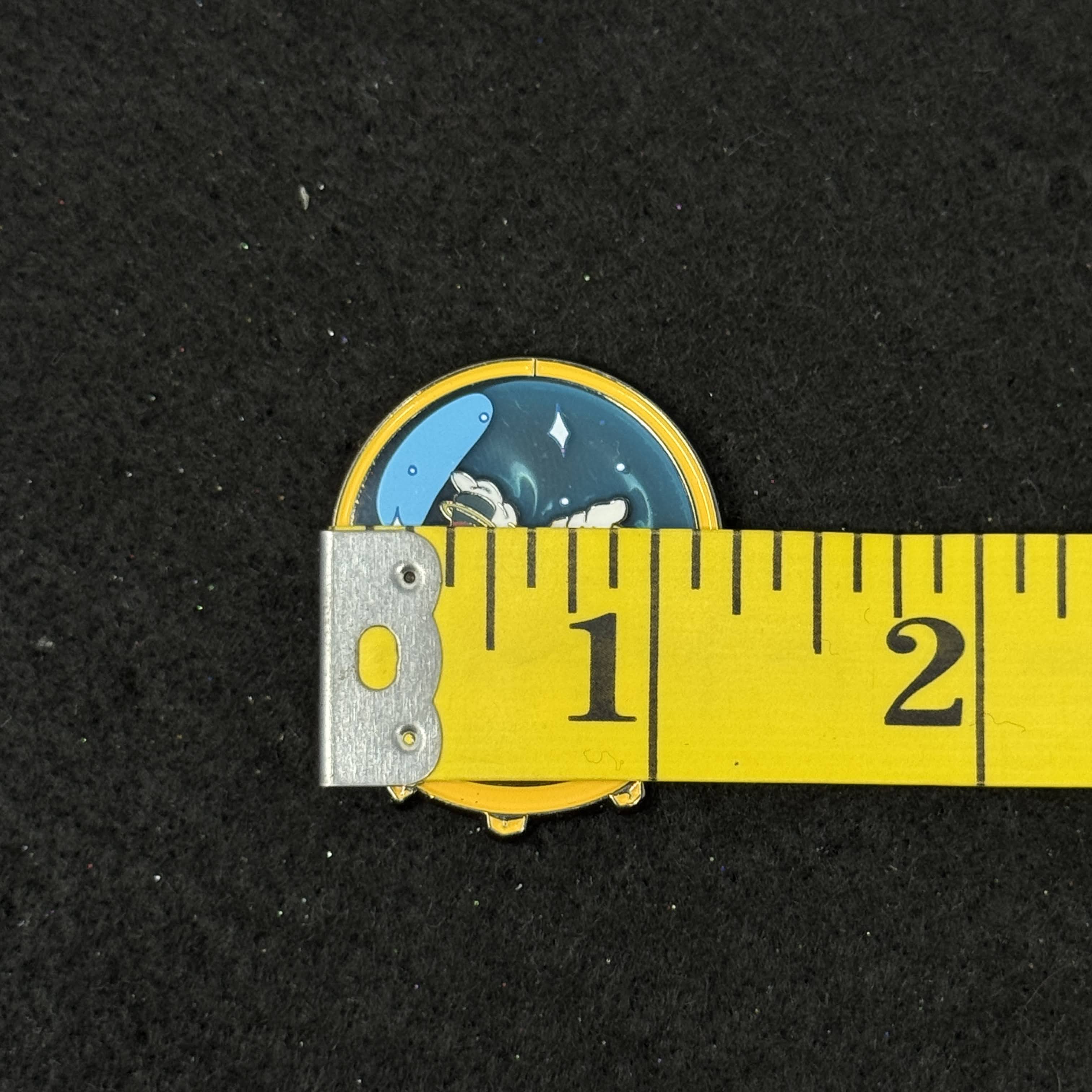 Bird in Snowglobe (Translucent Sky) Graphic Pin
