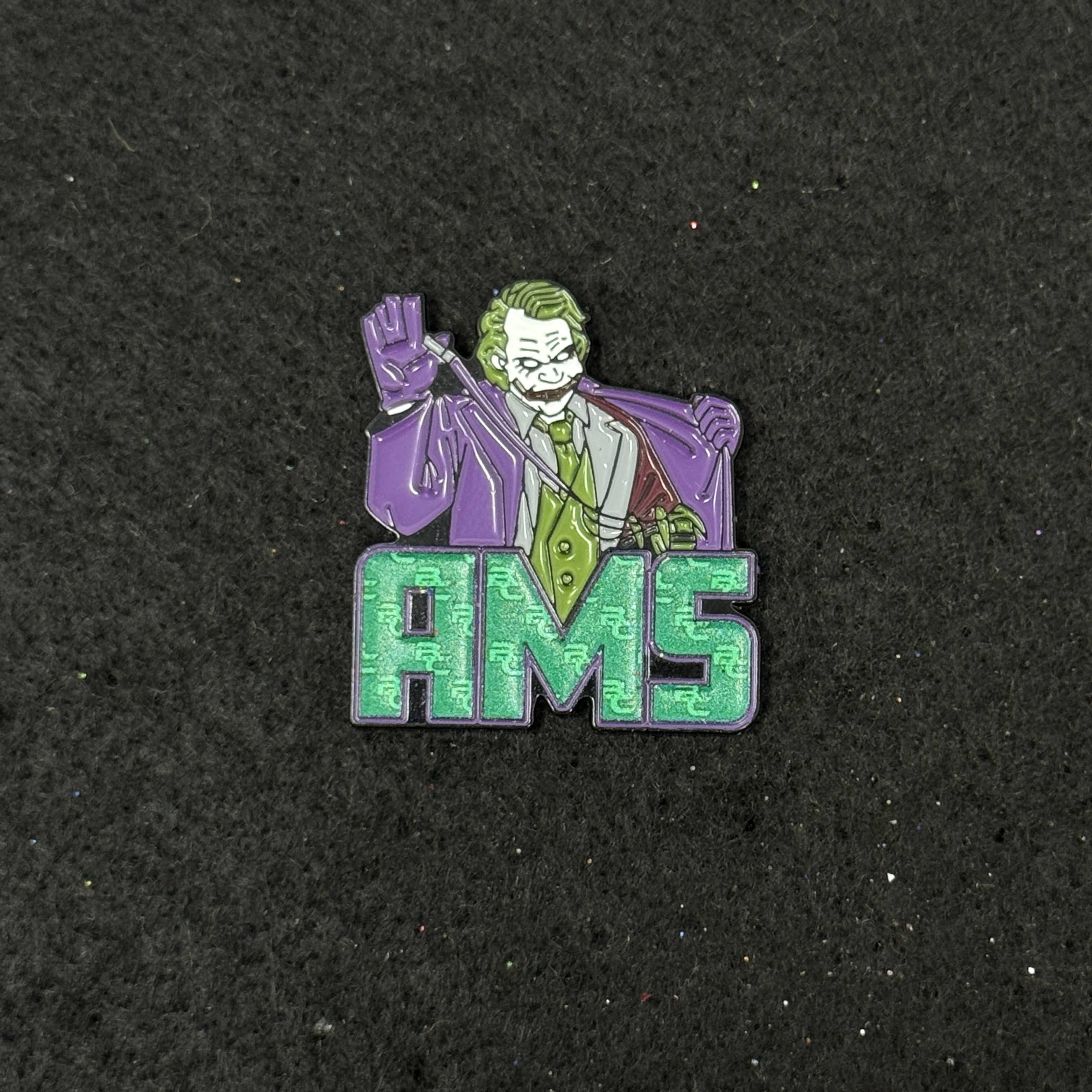 AM5 Joker Purple Suit Graphic Pin