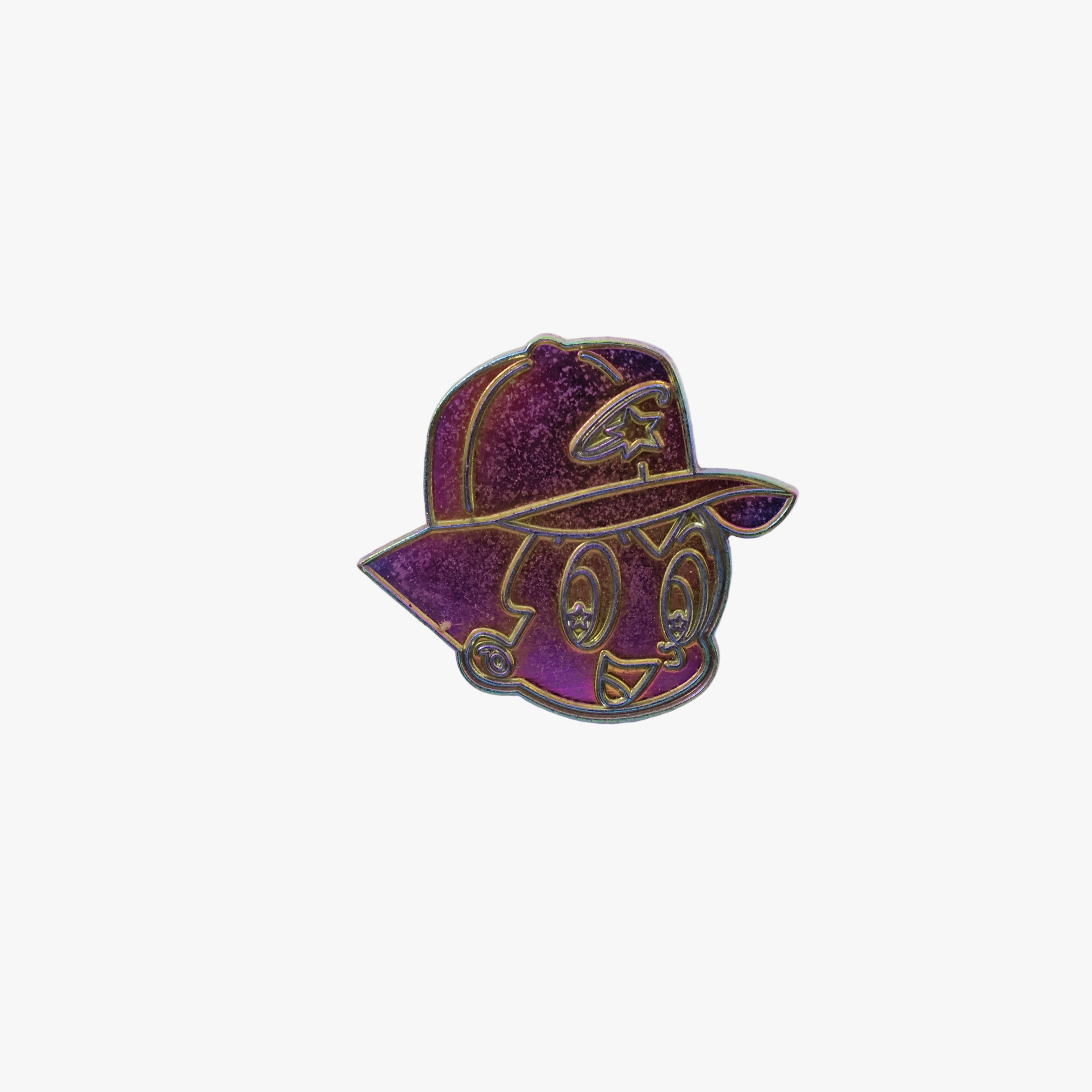 Astro Kid Boy Cartoon Character Irisdescent Graphic Pin