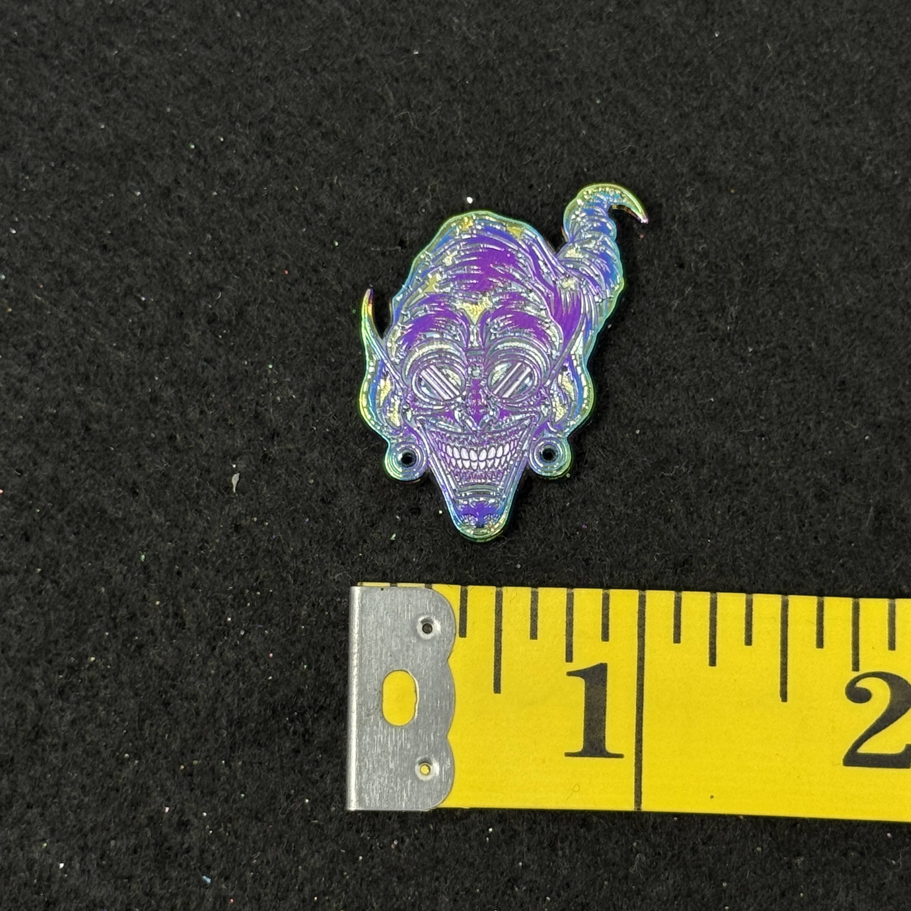 Irisidescent plating Goblin Graphic Pin